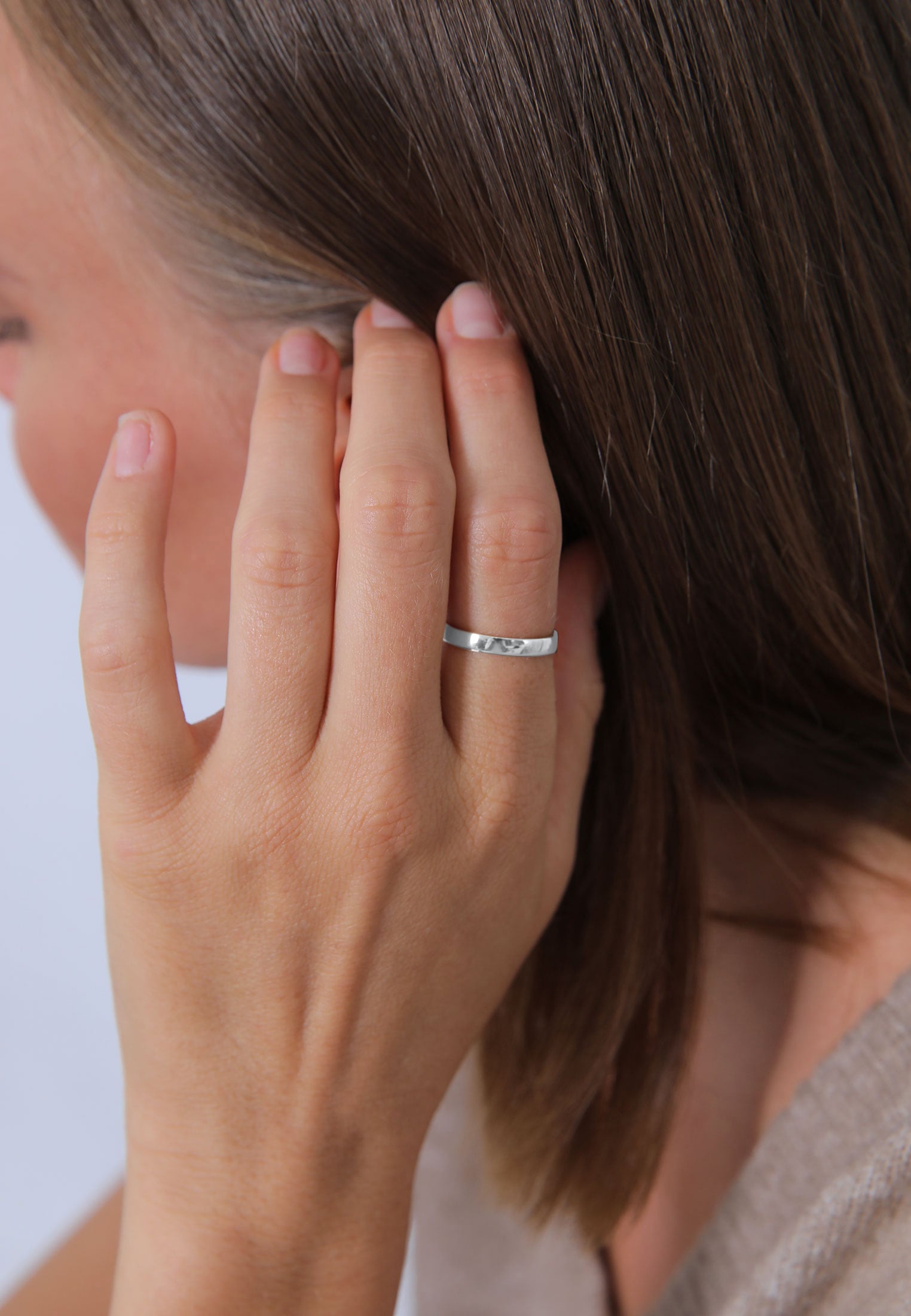 Elli Silberring »Ring Basic Ehering Partnerring Damen 925er Silber«