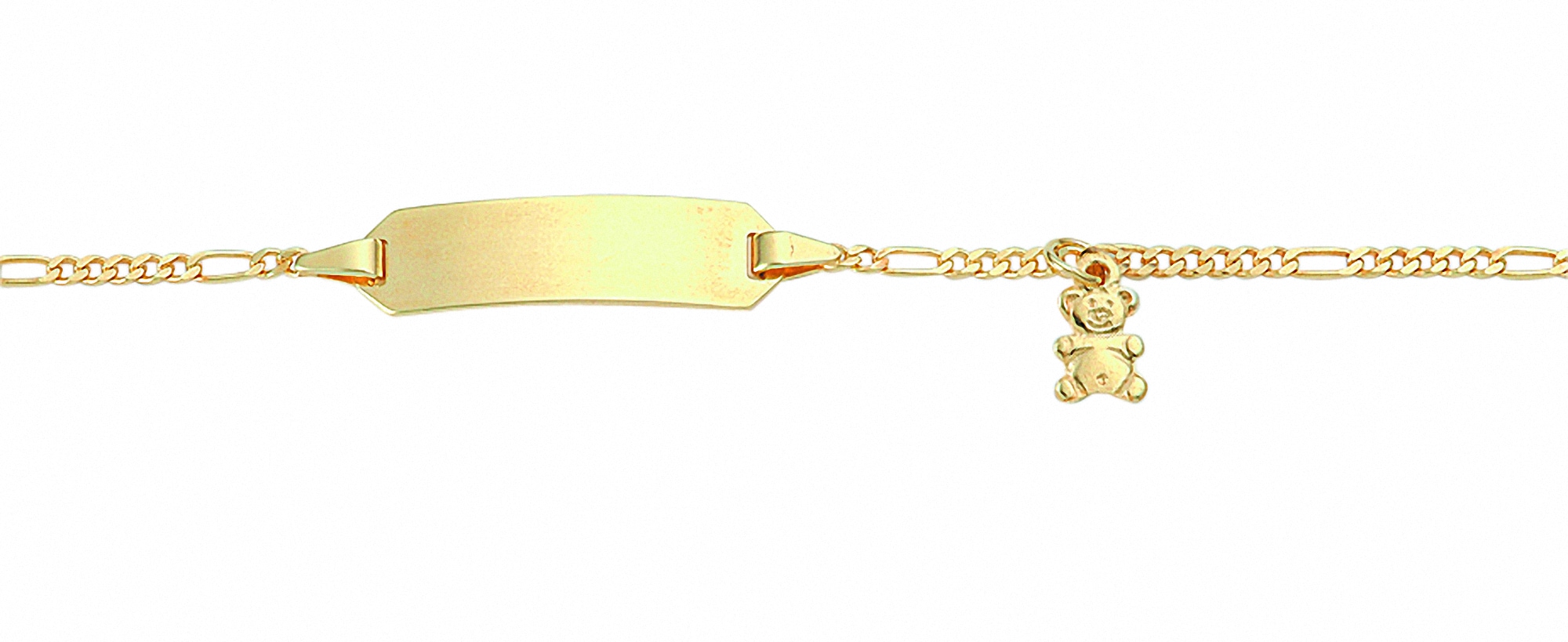 Goldarmband »333 Gold Figaro Armband 14 cm«, Goldschmuck für Damen