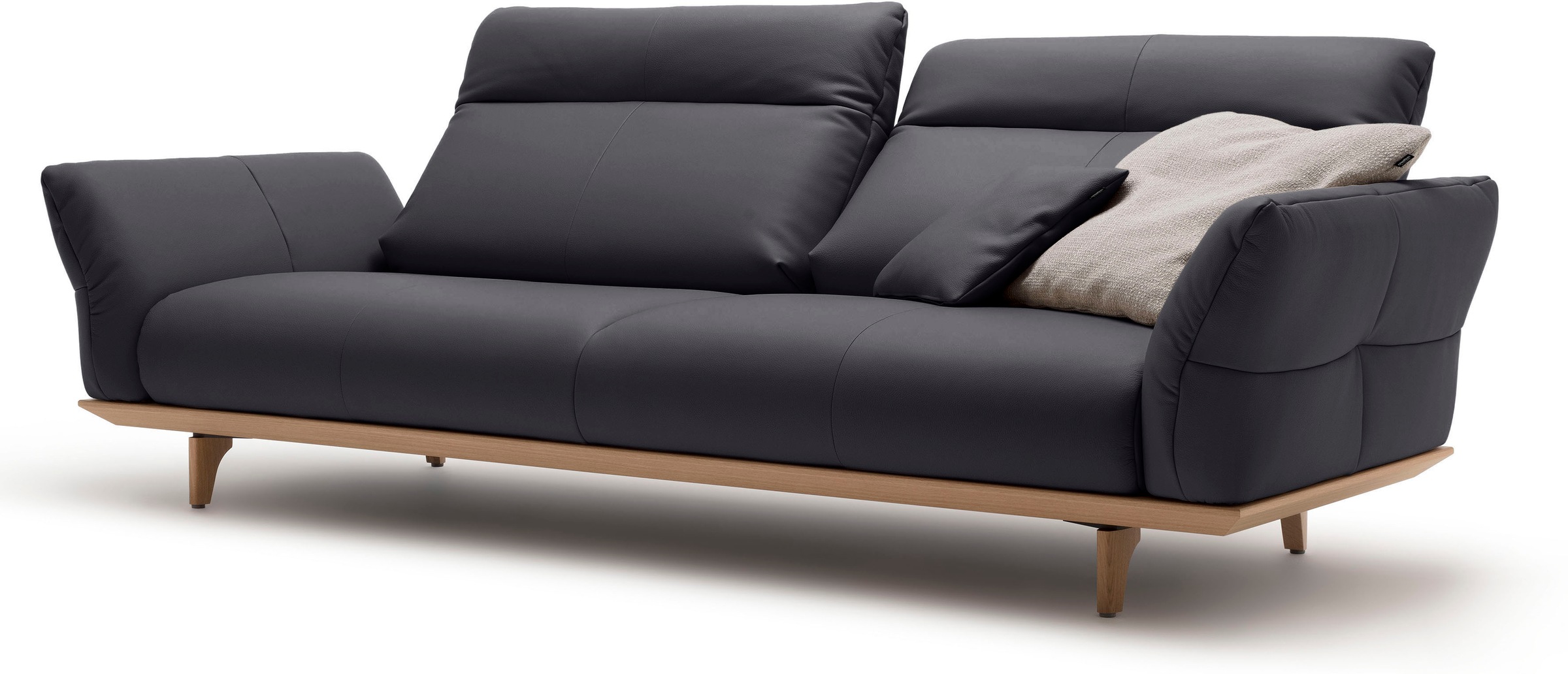 Creation BY ROLF BENZ 3,5-Sitzer »CR.460«, Sockel in Eiche, Füße Eiche natur, Breite 228 cm