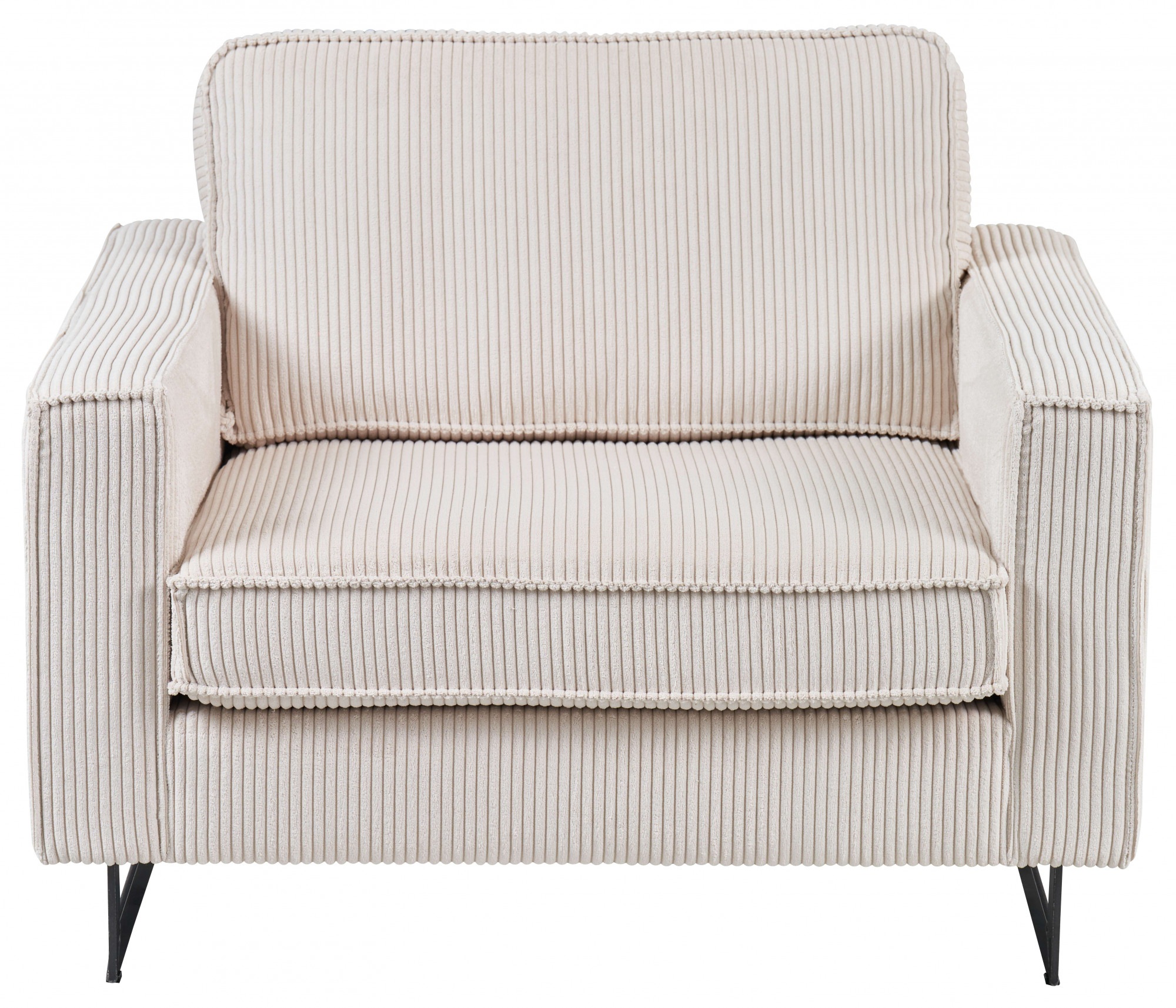 Home affaire Loveseat "Pinto 105 cm, Cord, Chenille, Lederoptik" mit Keder, günstig online kaufen