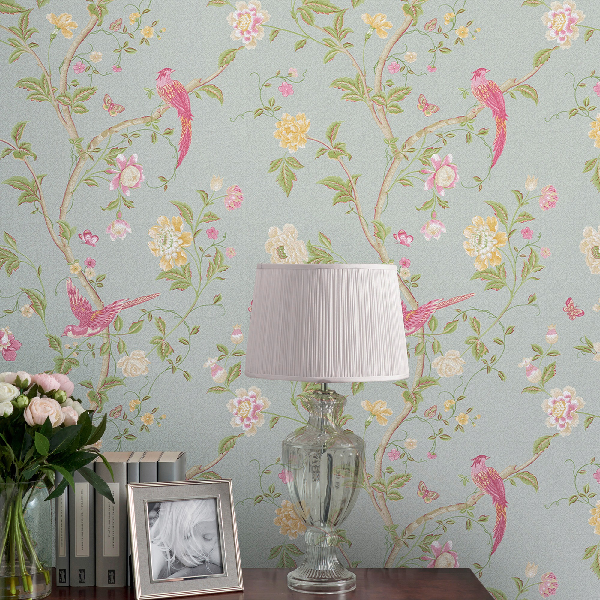 LAURA ASHLEY Vliestapete »Summer Palace«, gemustert, FSC® zertifiziert, mit lebhaftem Druck, 10 Meter Länge