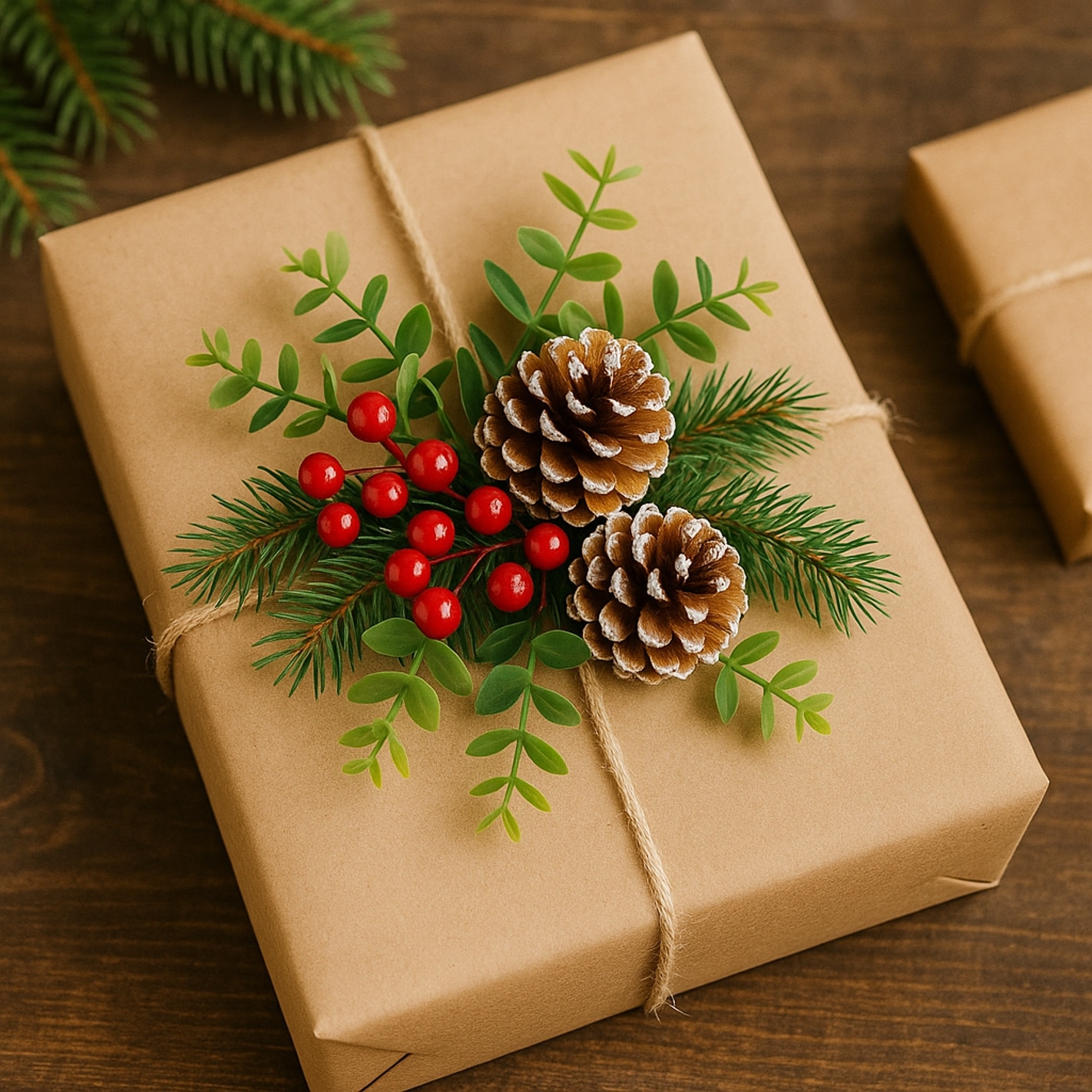 I.GE.A. Streudeko »Bastelnaturmaterial Streudeko« Deko-Zapfen Eukalyptus Beeren Tanne Basteln Adventskränze 14 Teile