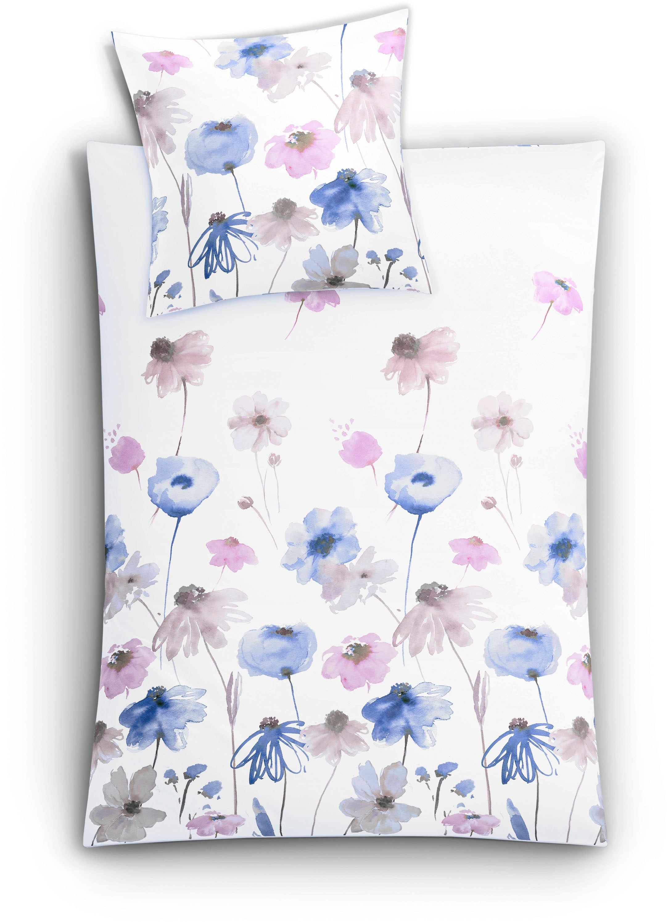 Kleine Wolke Bettwäsche "Svea" 2 Stk. mit floralem Print