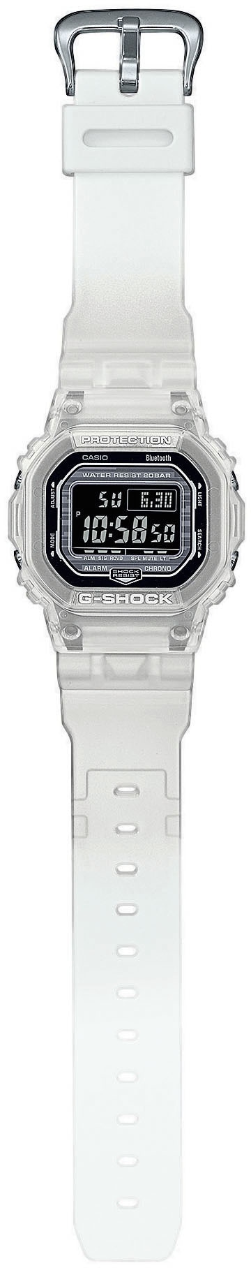 CASIO G-SHOCK Smartwatch »DW-B5600G-7ER«, (Armbanduhr, Herrenuhr, Stoppfunktion, Weltzeit, Timer, Phone Finder)