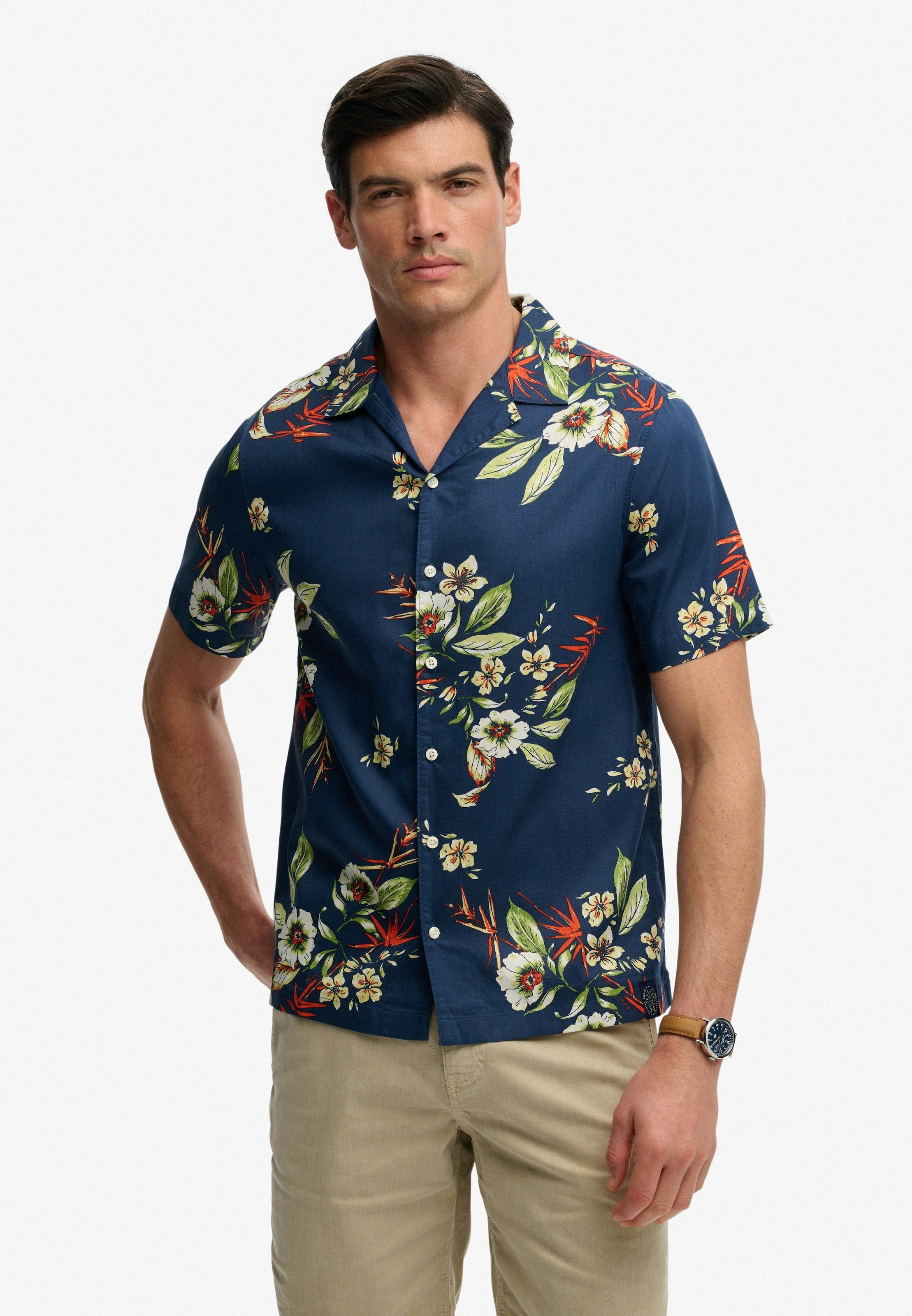 Superdry Hawaiihemd "HAWAIIAN PRINT S/S SHIRT" mit sommerlich coolem Hawaii günstig online kaufen