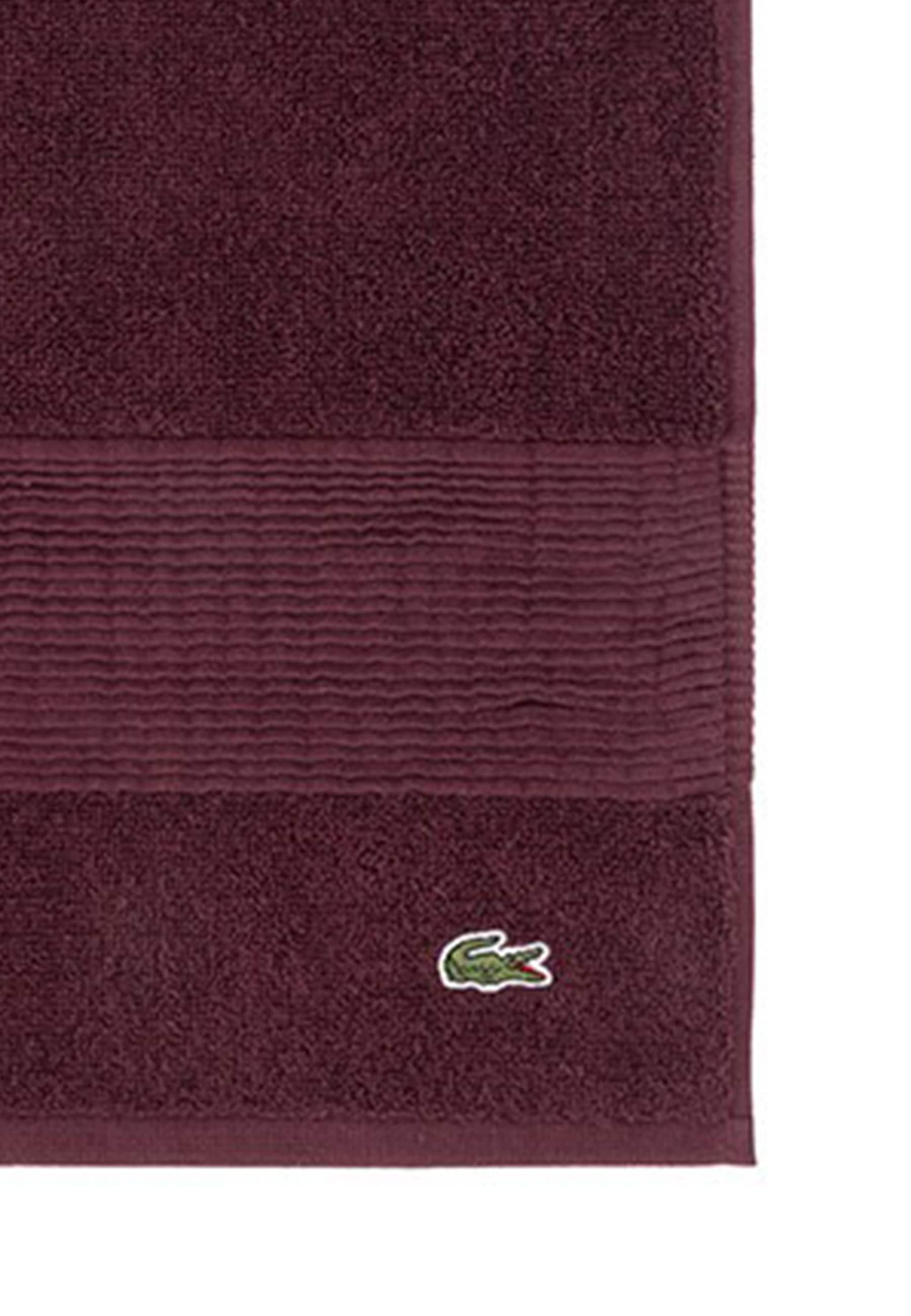 Lacoste Gästehandtuch "LLECROCO" mit Label-Applikationen