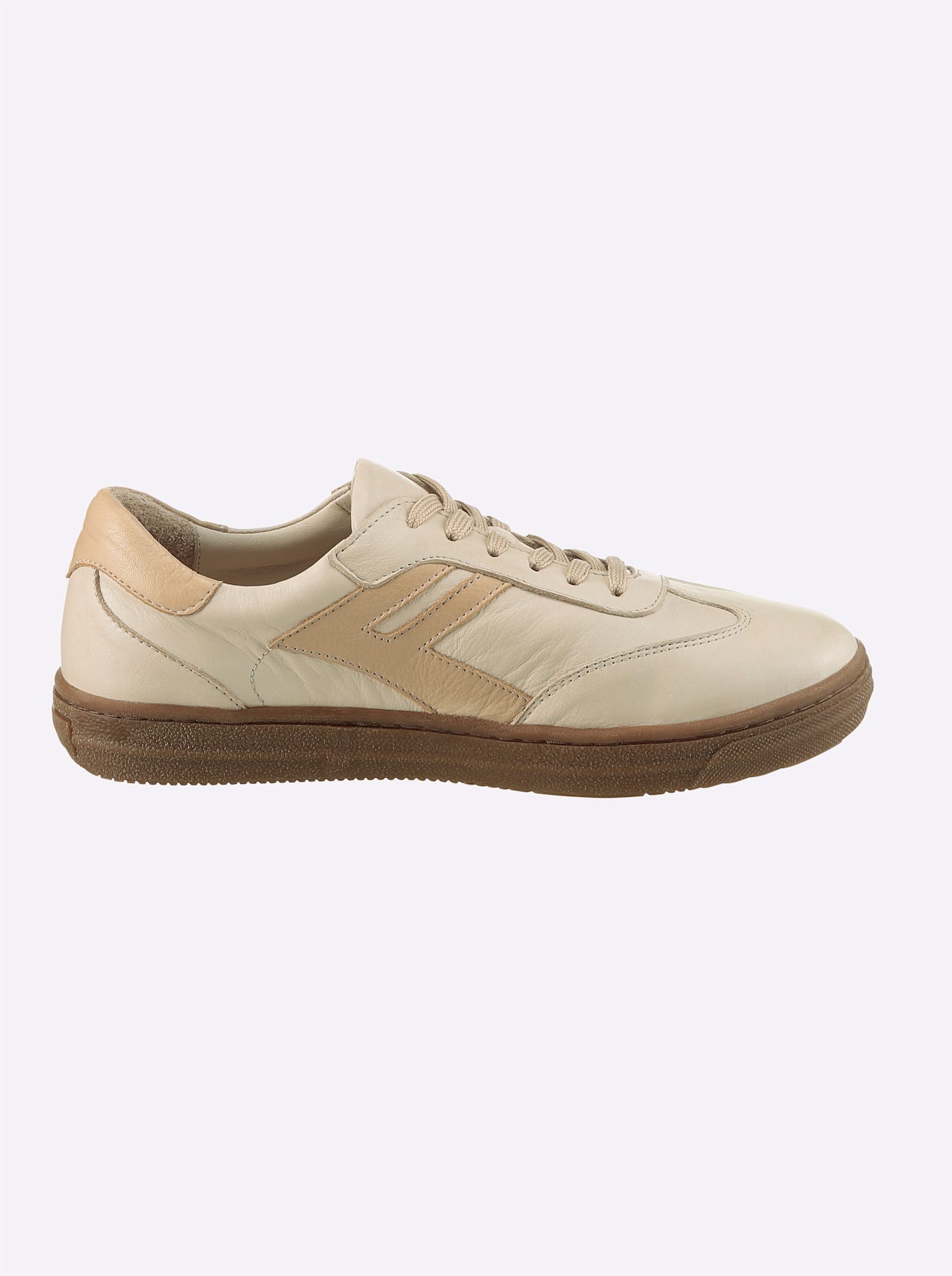 Sneaker ANDREA CONTI, Damen, Gr. 40, braun (creme, camel), Glattleder, Leder, Rindsleder, Schuhe Sneaker 2