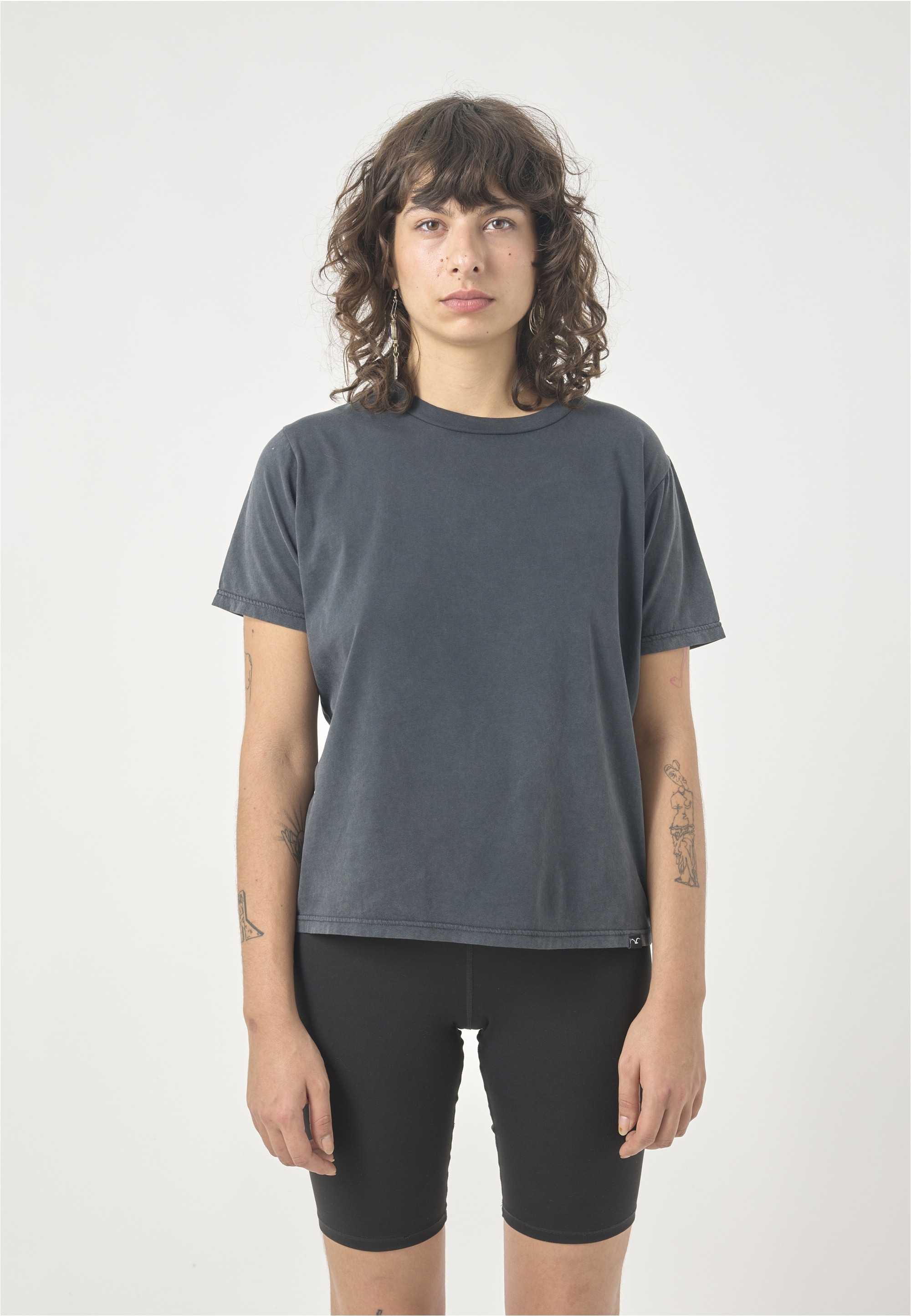 Cleptomanicx T-Shirt "Basic Tee Ligull Washed", Locker geschnitten günstig online kaufen