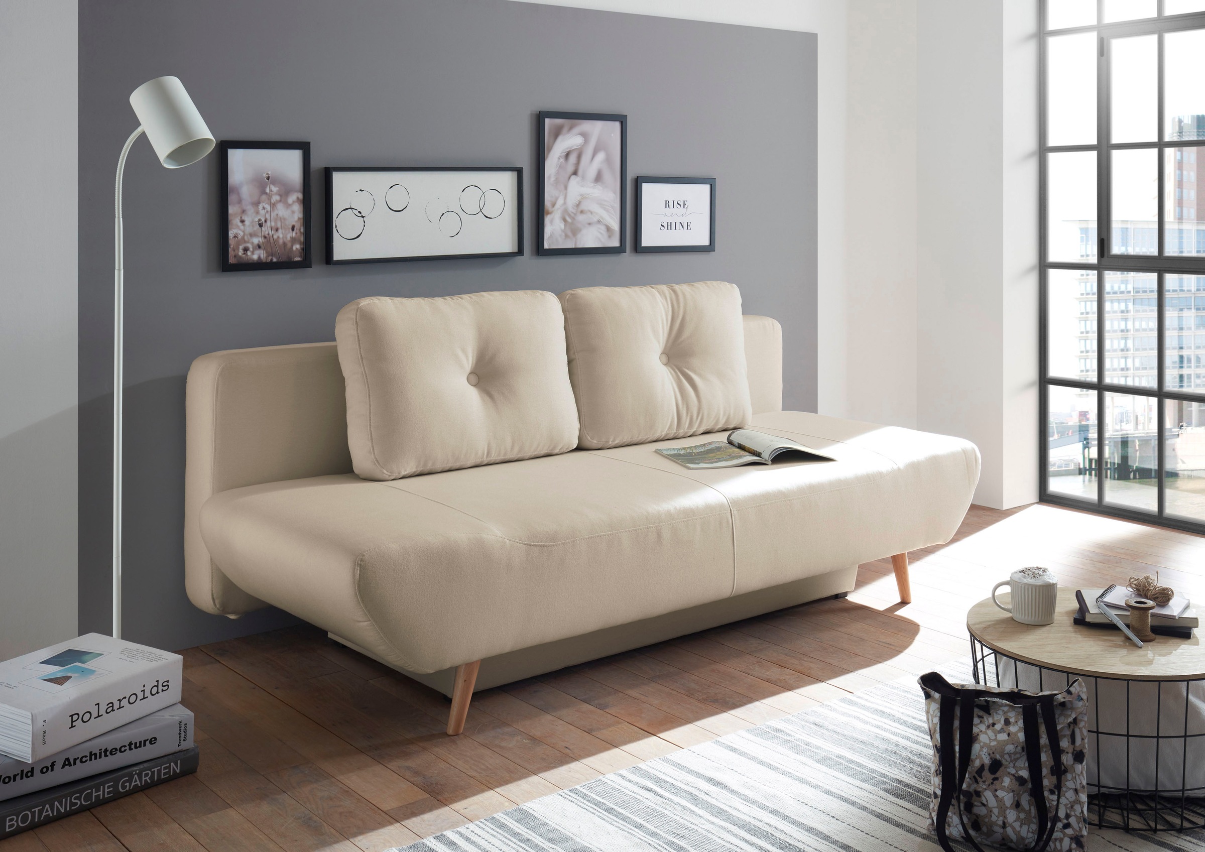 Home affaire Schlafsofa "Segmon" einfach in ein bequemes Bett umwandeln, in günstig online kaufen