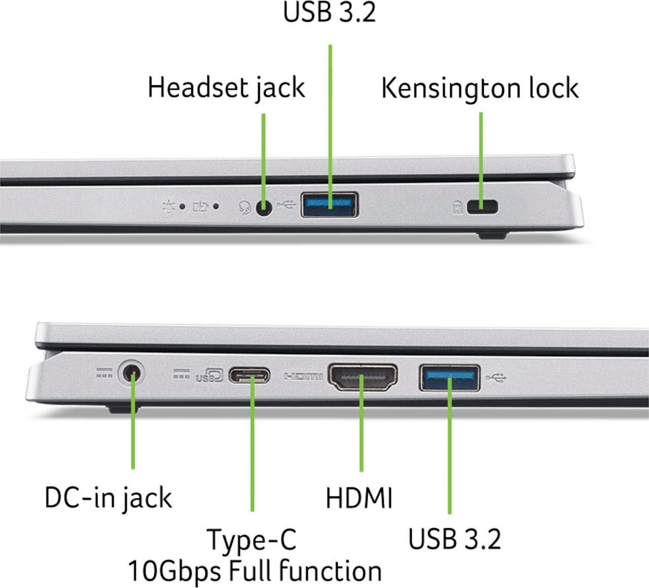 Acer Notebook »Aspire 3 A315-24P-R4YP«, 39,62 cm, / 15,6 Zoll, AMD, Ryzen 5, Radeon Graphics, 512 GB SSD