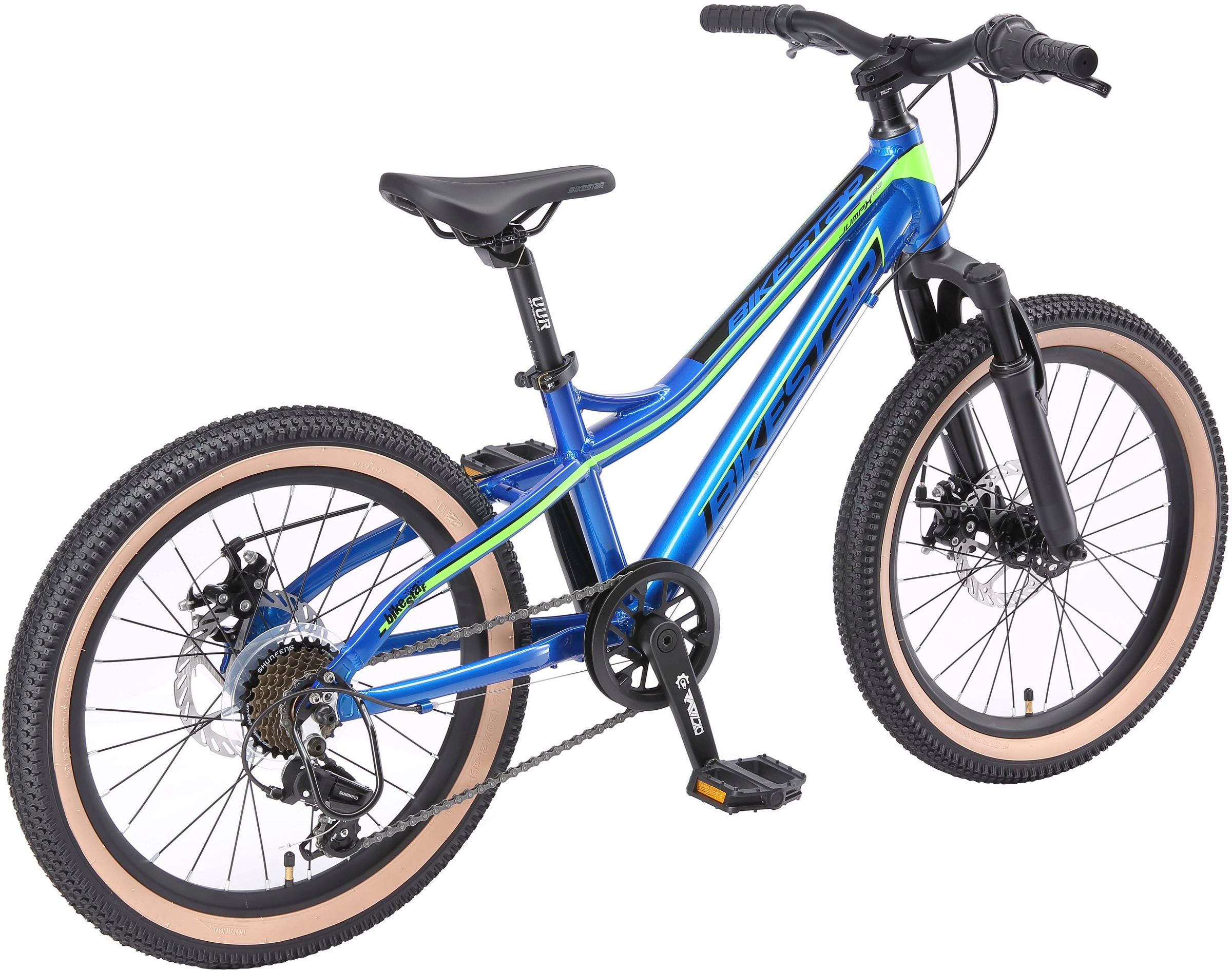 Bikestar Jugendfahrrad, 7 Gang, Shimano, RD-TY300 Schaltwerk, Kettenschaltung