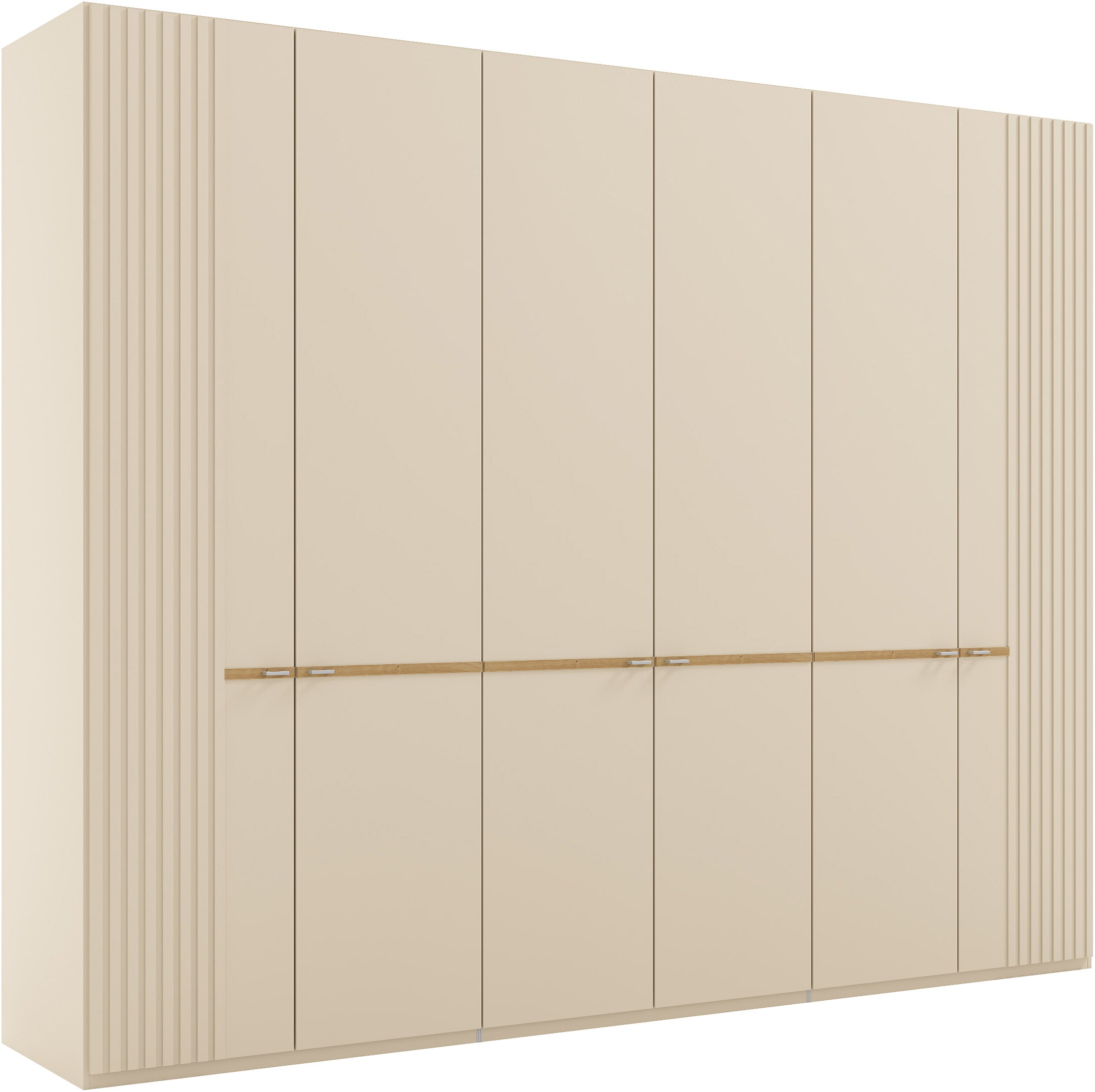 Musterring Kleiderschrank "Isabelle" Lamellen in Korpusfarbe, Griffe in silber, versch. Größen und Farben