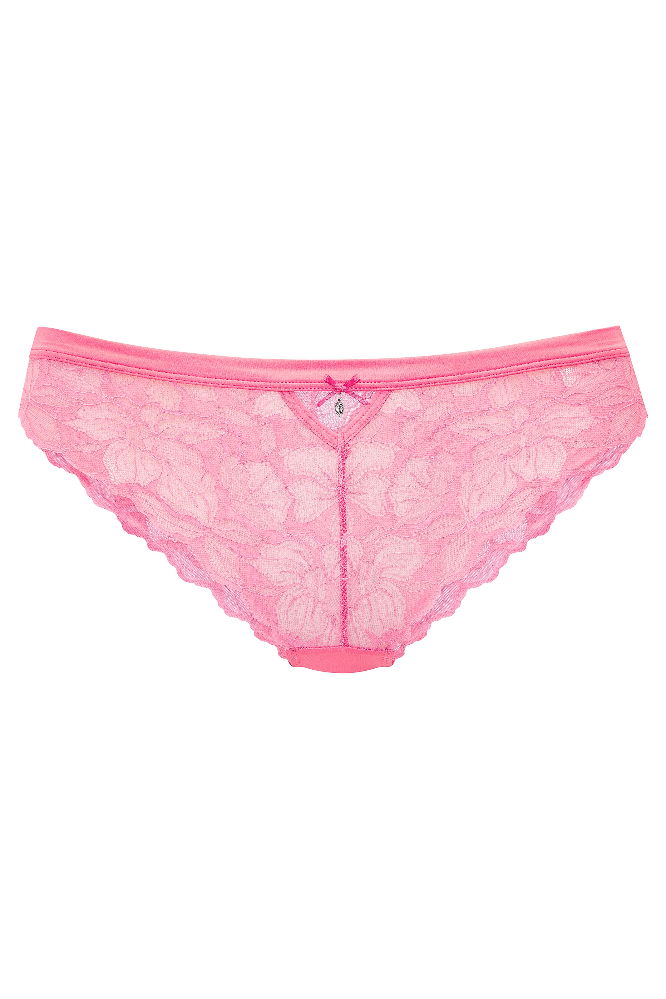 LASCANA Tanga mit edlem Accessoire und feinem Bund aus Satin-Material