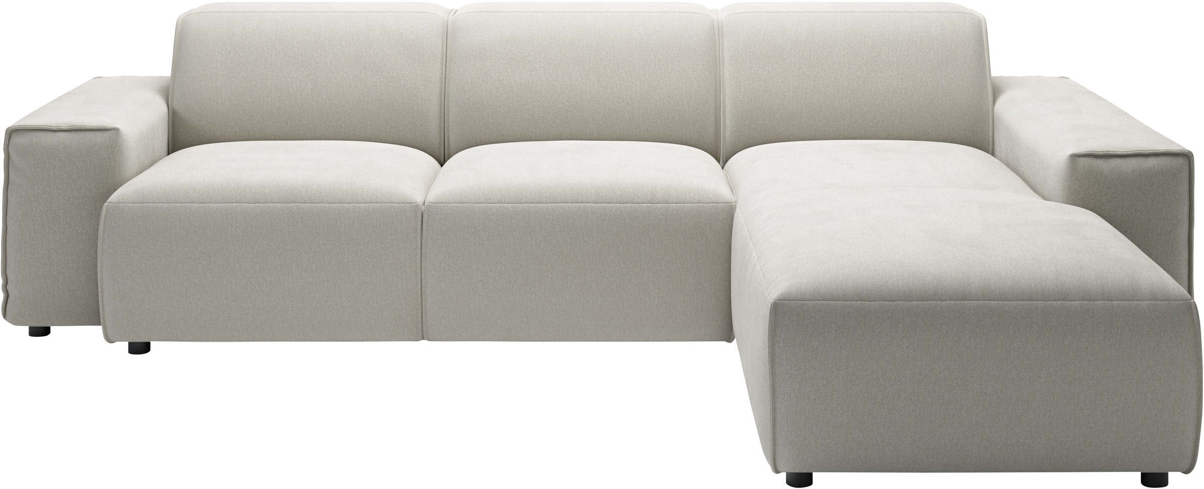 andas Ecksofa »Glimminge L-Form auch in Breitcord, Feincord + Easy care-Bezug,«, Breite 264, Zierkissen