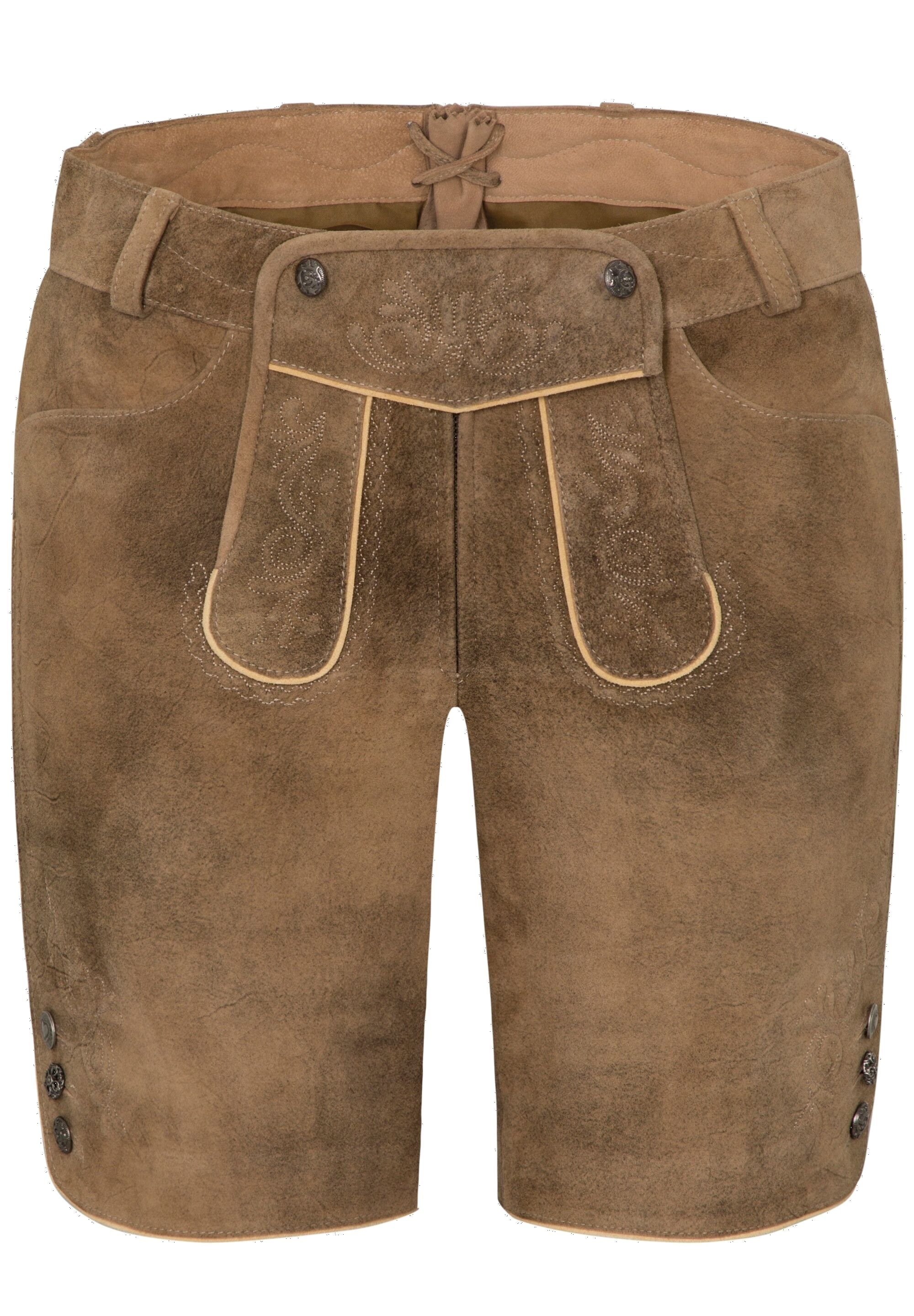 Spieth & Wensky Lederhose "Giana" mit dezenten Stickereien an den Beinen