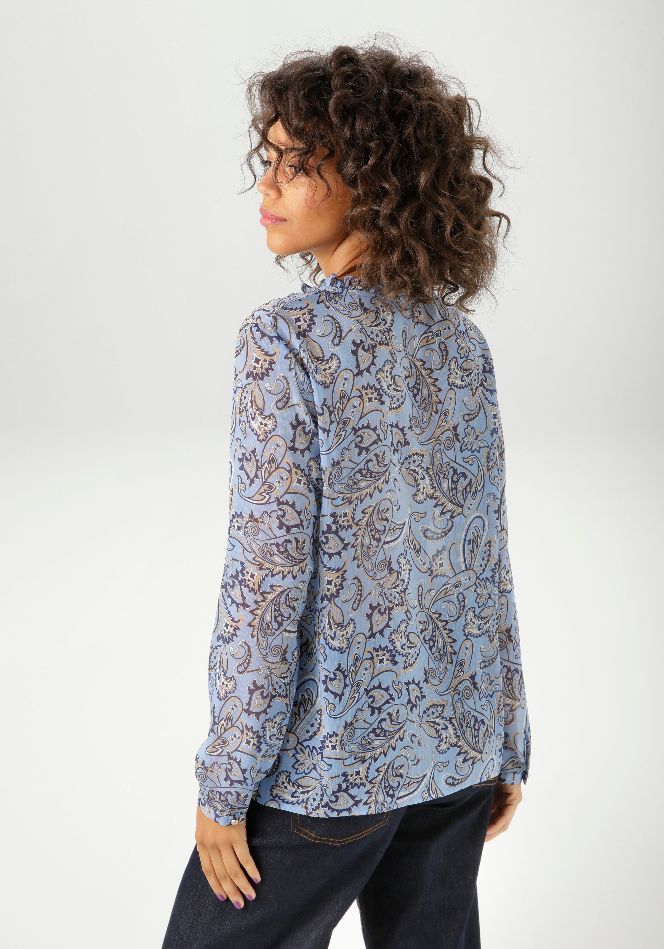 Aniston CASUAL Schlupfbluse, mit farbharmonischem Paisley-Muster - NEUE KOLLEKTION