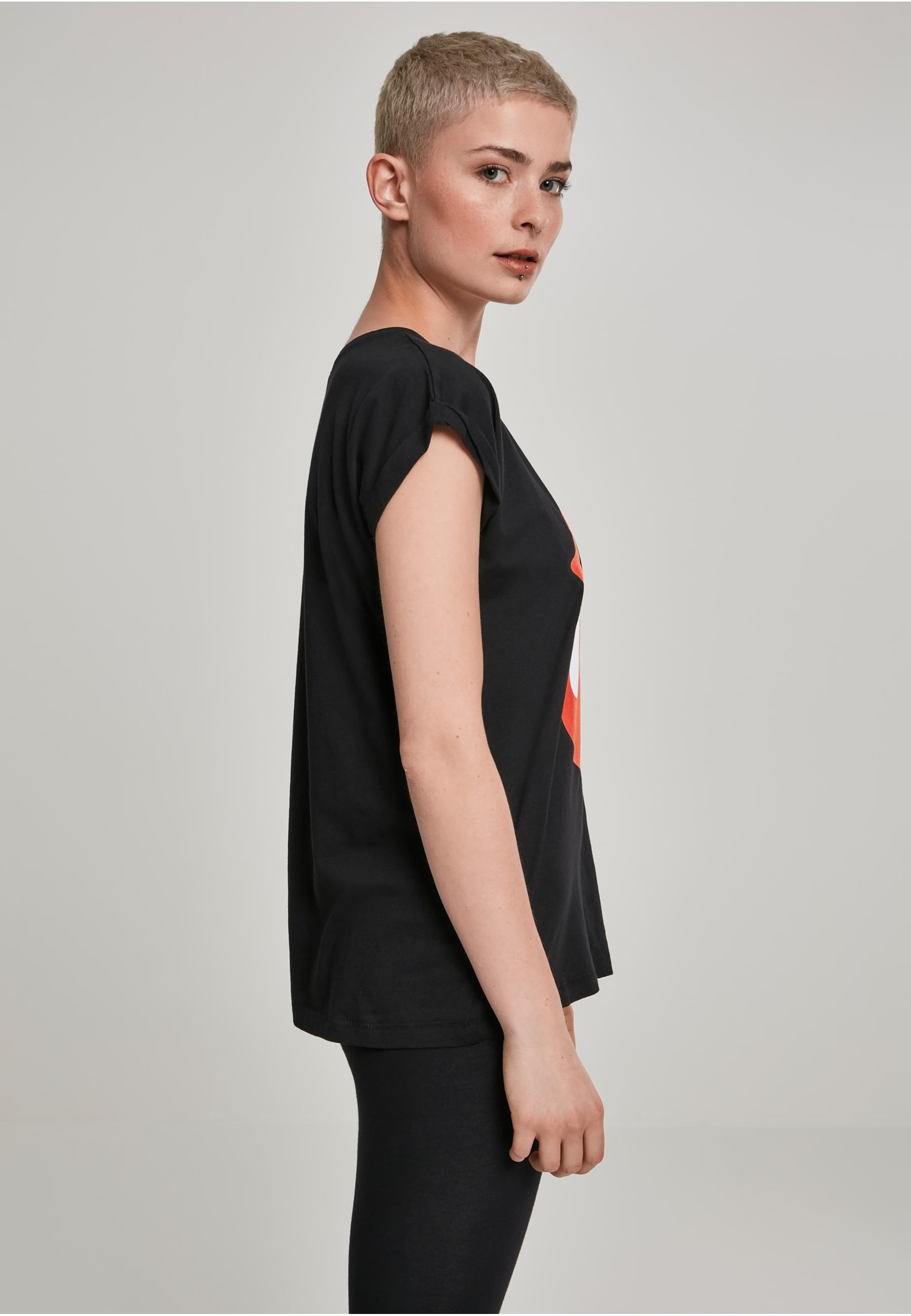 Merchcode Kurzarmshirt »Merchcode Damen Ladies Rolling Stones Tongue Tee« 1 Stk.