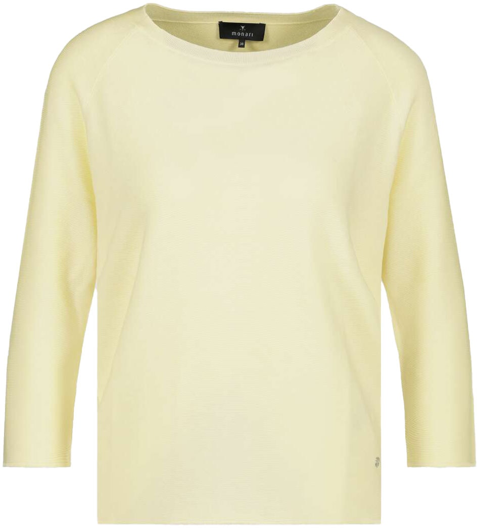 Monari Rundhalspullover mit Strukturmuster günstig online kaufen