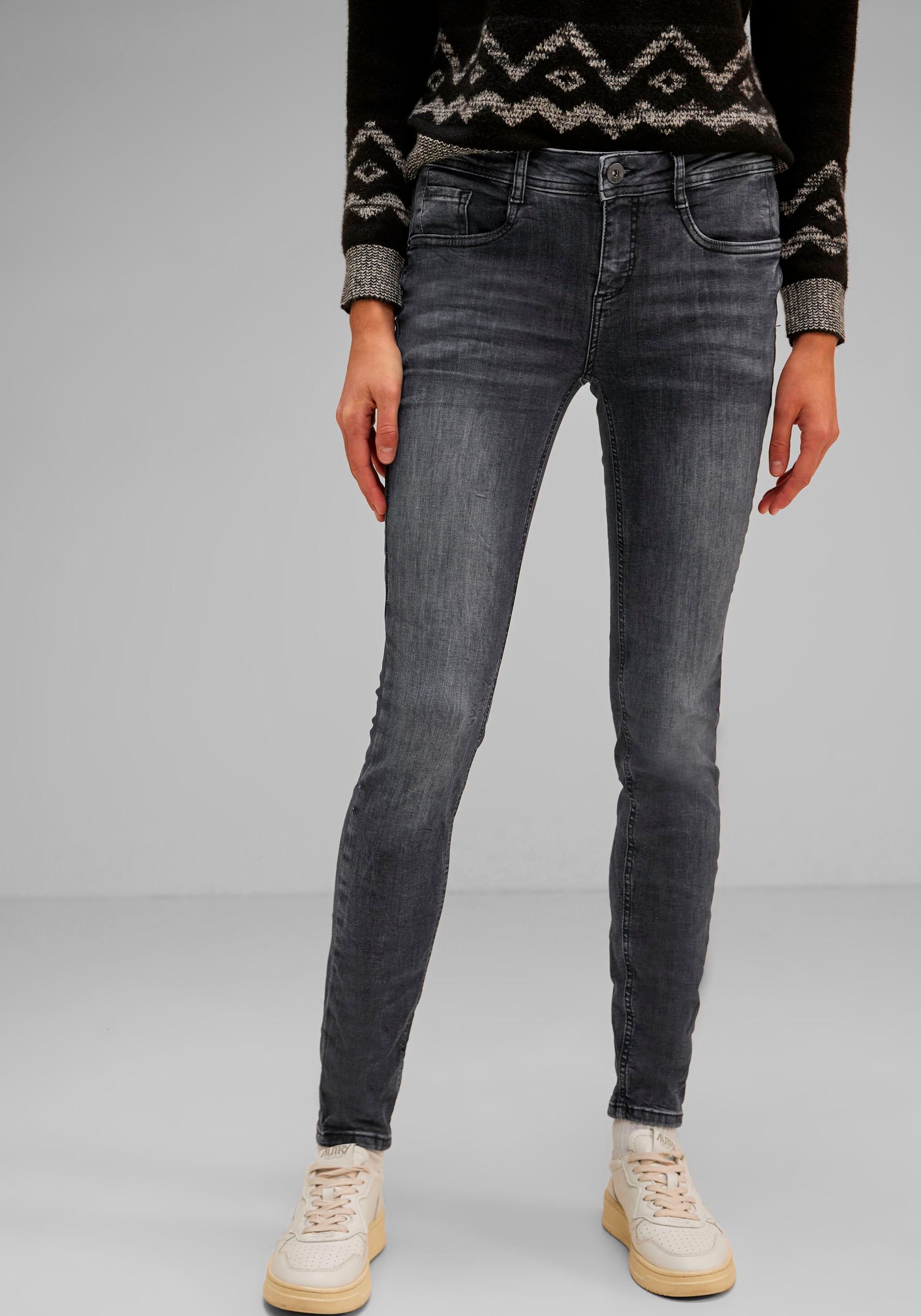 STREET ONE Skinny-fit-Jeans, mit schmalem Bein für kaufen | BAUR