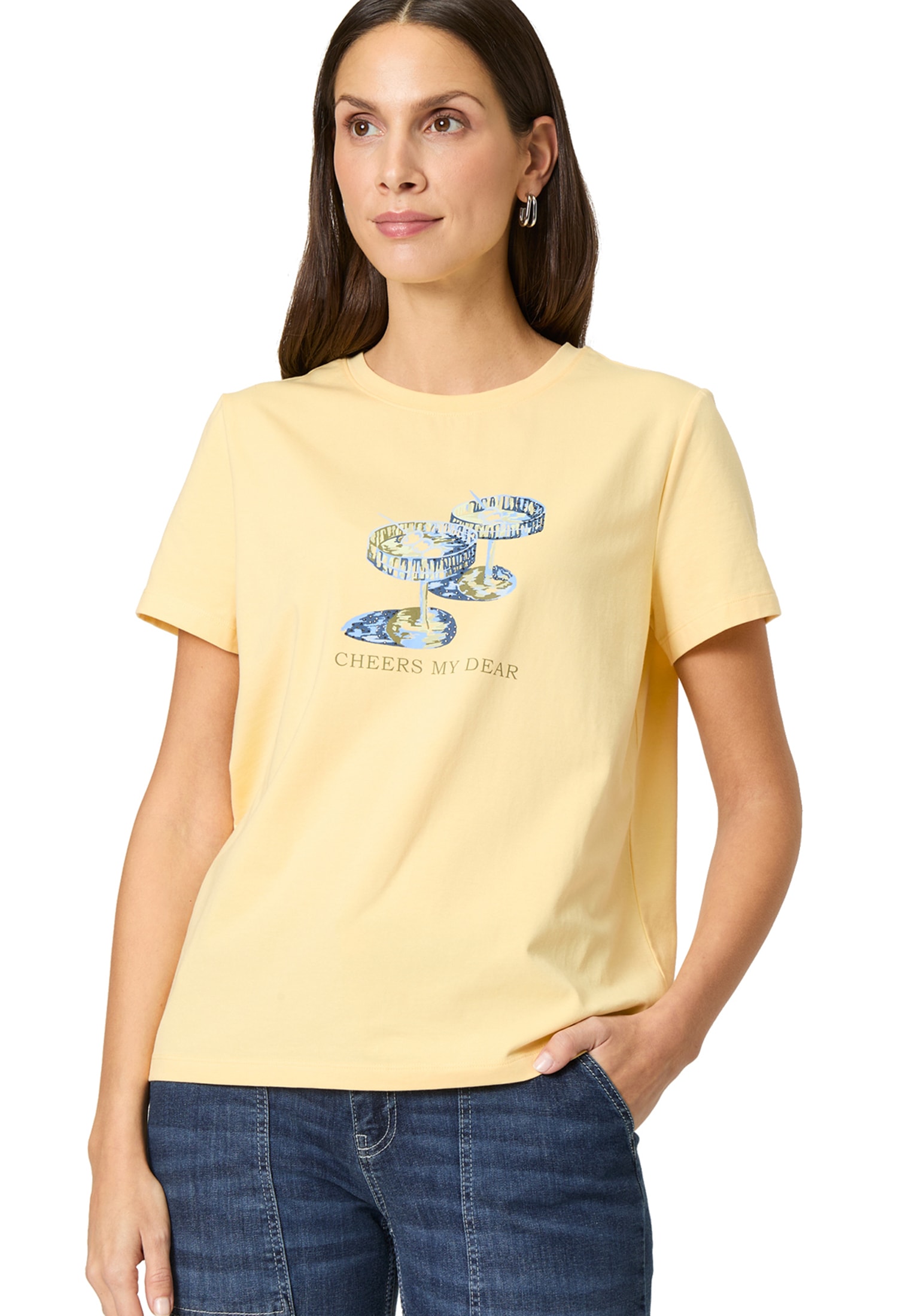 Zero Kurzarmshirt "zero Damen Shirt mit Motiv", (1 tlg.), weiteres Detail günstig online kaufen