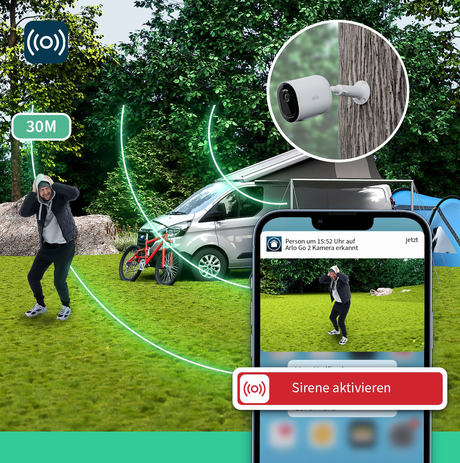 ARLO Überwachungskamera »Go 2 LTE/Wi-Fi Security Camera«, Außenbereich-Innenbereich