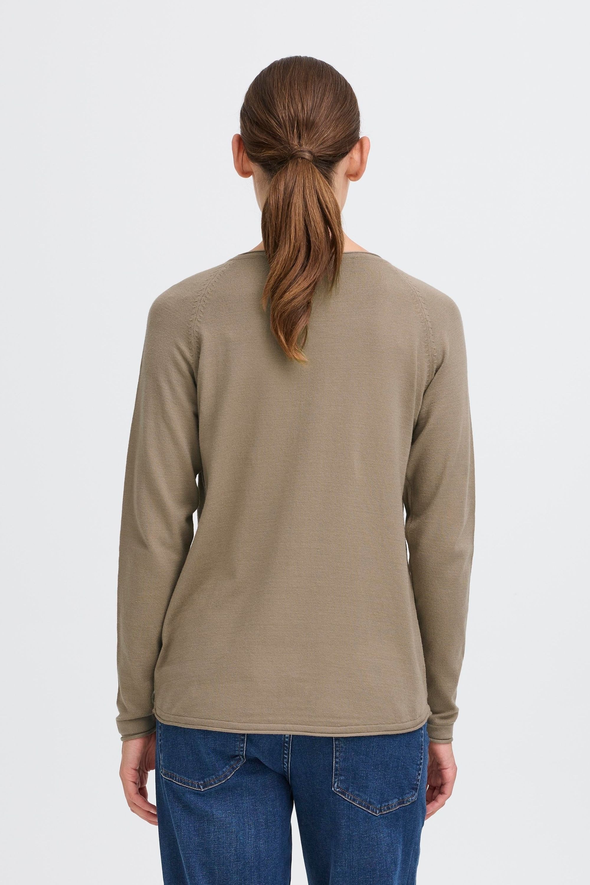 Oxmo Oxfkeana Knit Pullover Beige S 3