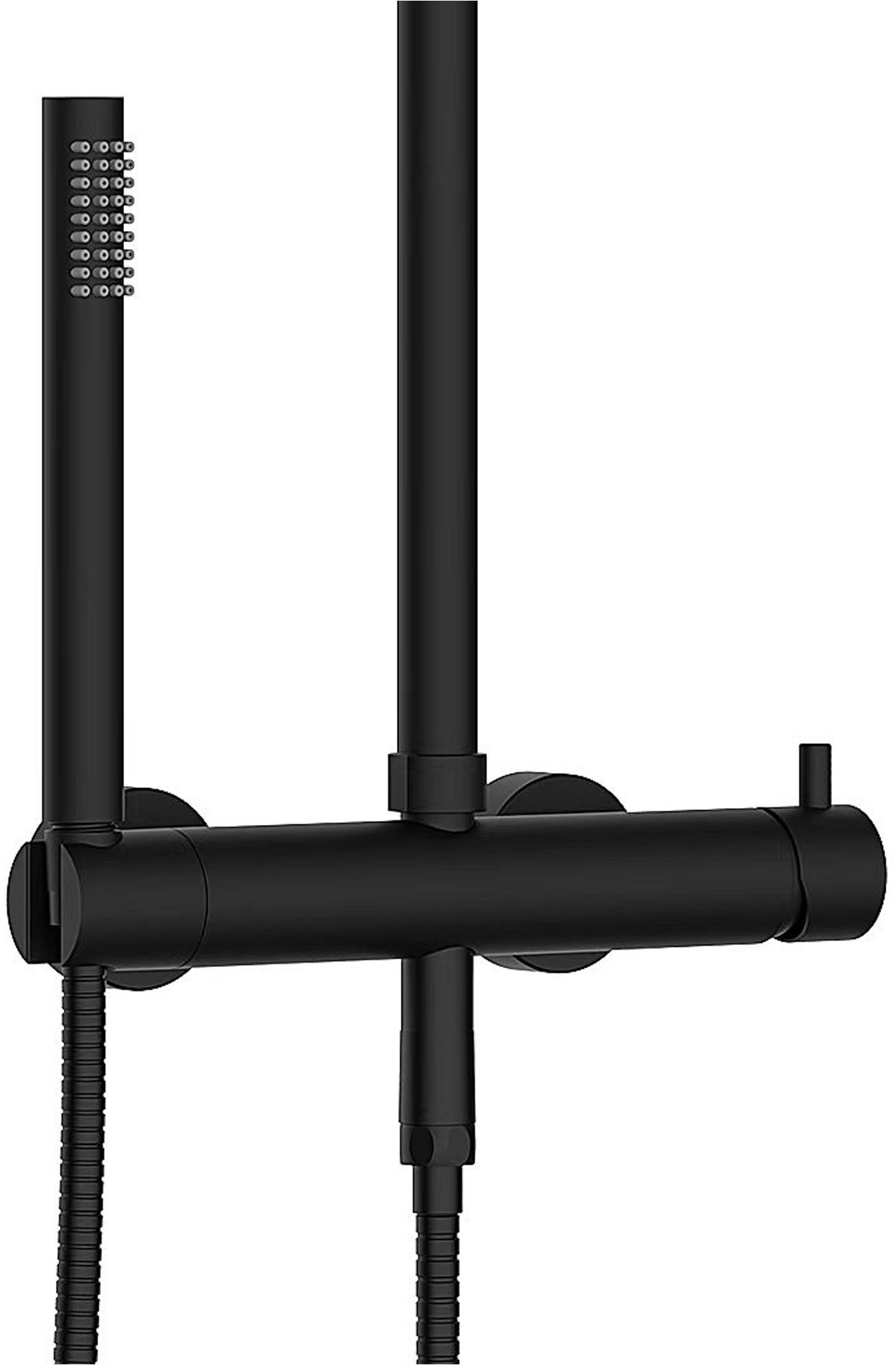 Marwell Stangenbrause-Set »Classico«, Edelstahl Regendusche, 88-118x20cm, mit höhenverstellbarer Duschstange