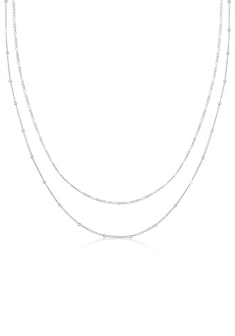 Ketten-Set »Choker Set (2tlg) Figaro Panzer Kugel 925 Silber«