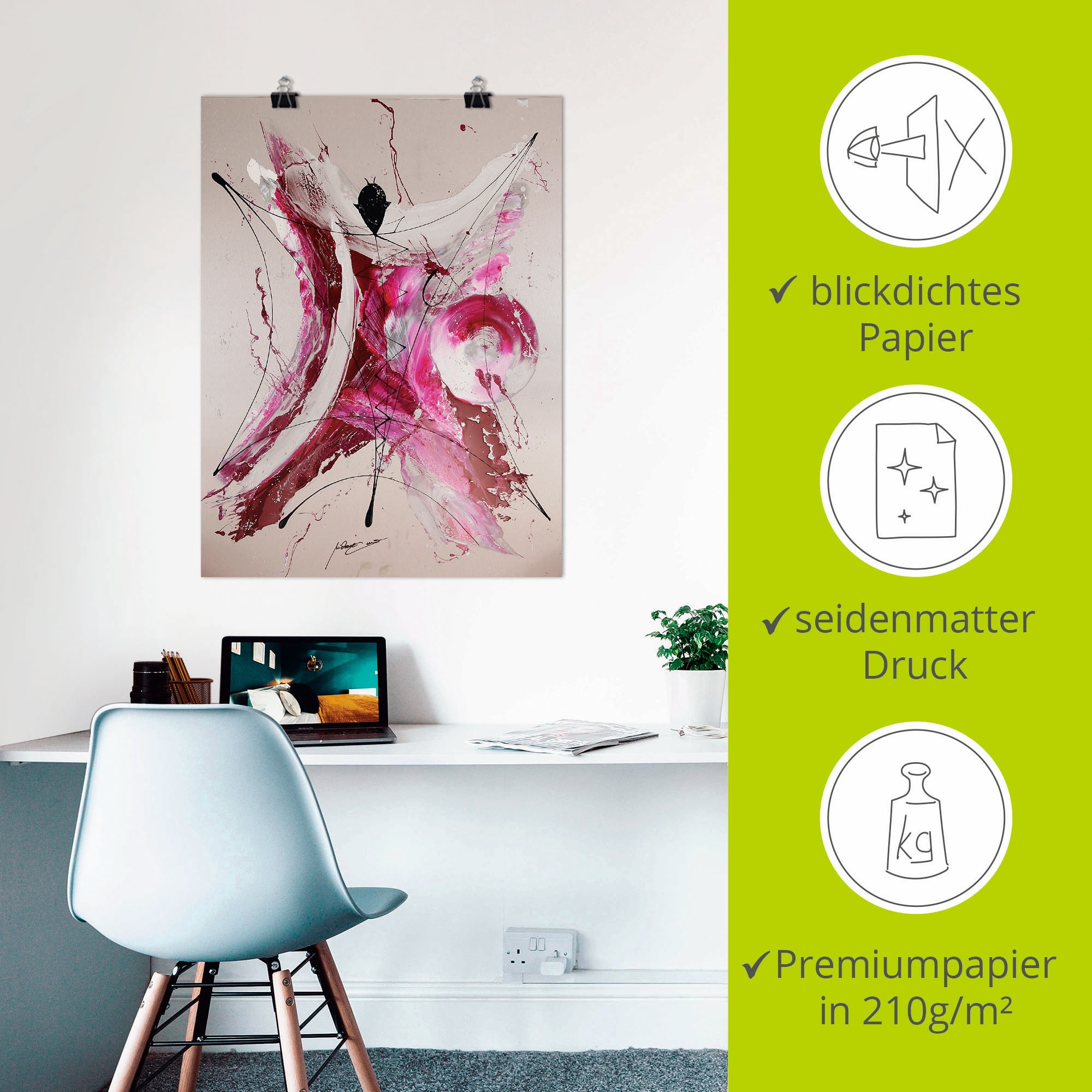 Artland Poster »Mephisto I« Gegenstandslos 1 Stk. tlg. als Leinwandbild, Poster in verschied. Größen