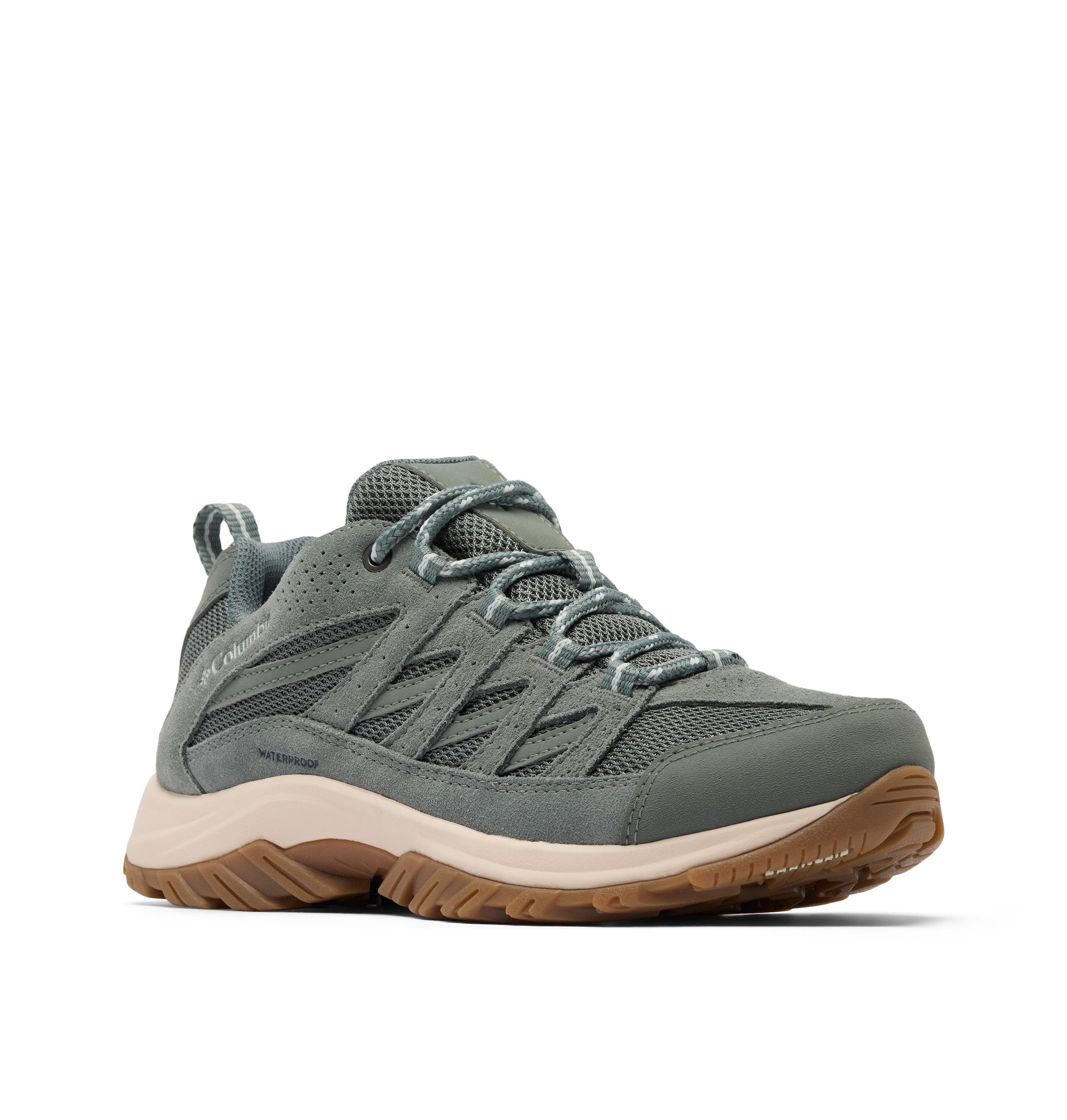Columbia Wanderschuh "CRESTWOOD™ WATERPROOF" profilierte Gummilaufsohle, mit Techlite™ Dämpfungstechnologie