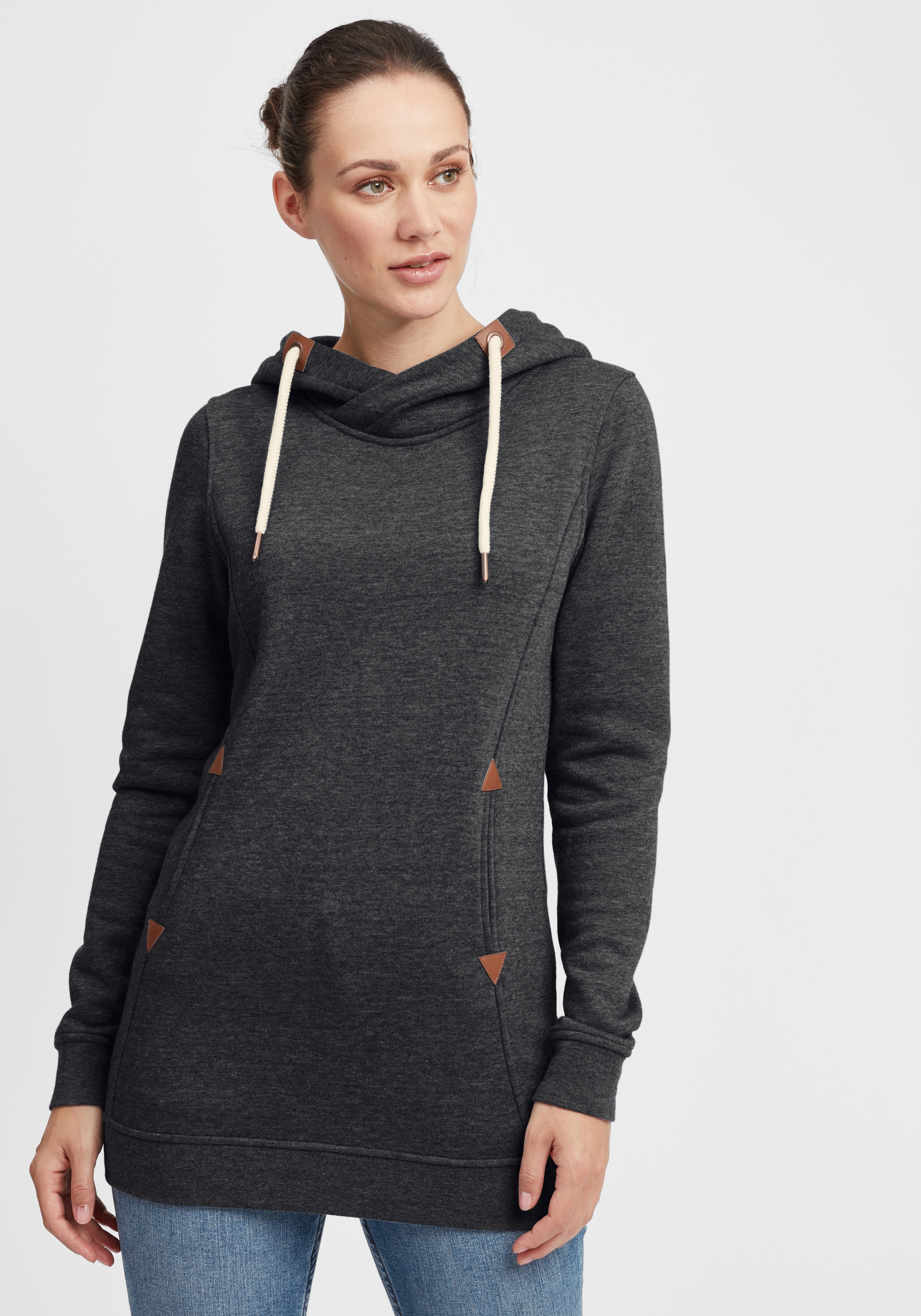 OXMO Hoodie OXVicky Sweat Hoodie Long Kapuzenpullover lang geschnitten günstig online kaufen