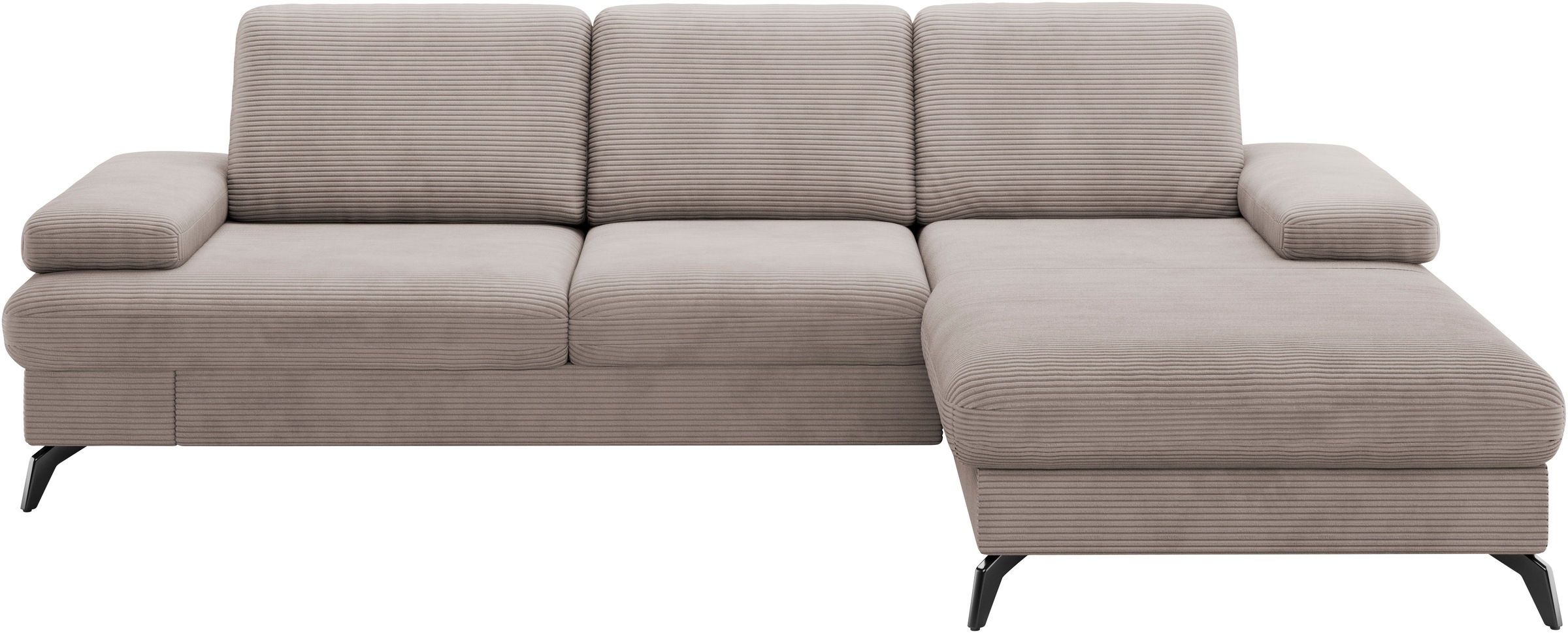 sit&more Ecksofa »Morris Jubi, L-Form«, inkl. Armteilfunktion und 1 Zierkissen, wahlweise mit Bettfunktion