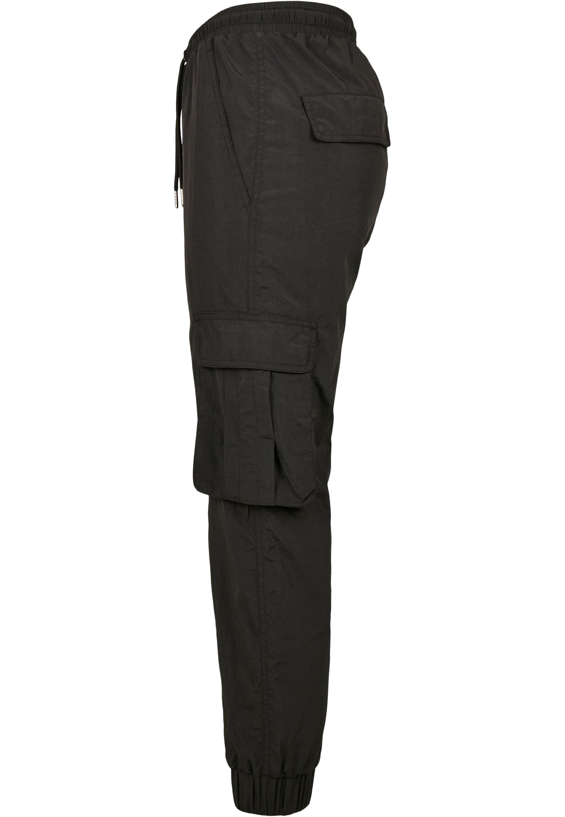 URBAN CLASSICS Cargohose »Urban Classics Damen Ladies High Waist Crinkle Nylon Cargo Pants«, (1 tlg.)