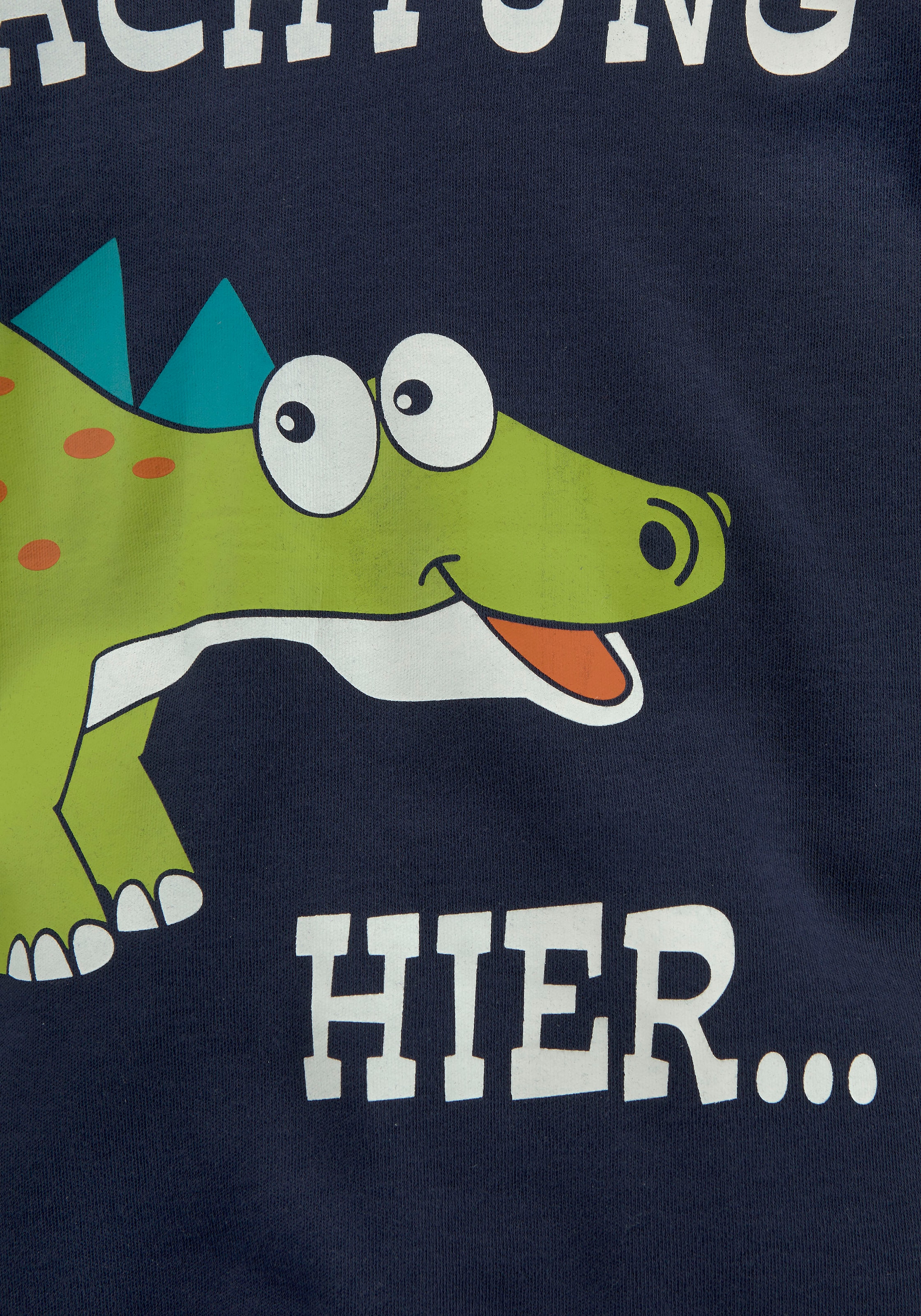 KIDSWORLD Shirt & Hose »2tlg. Set Langarmshirt + Hose«, mit großem Dinodruck