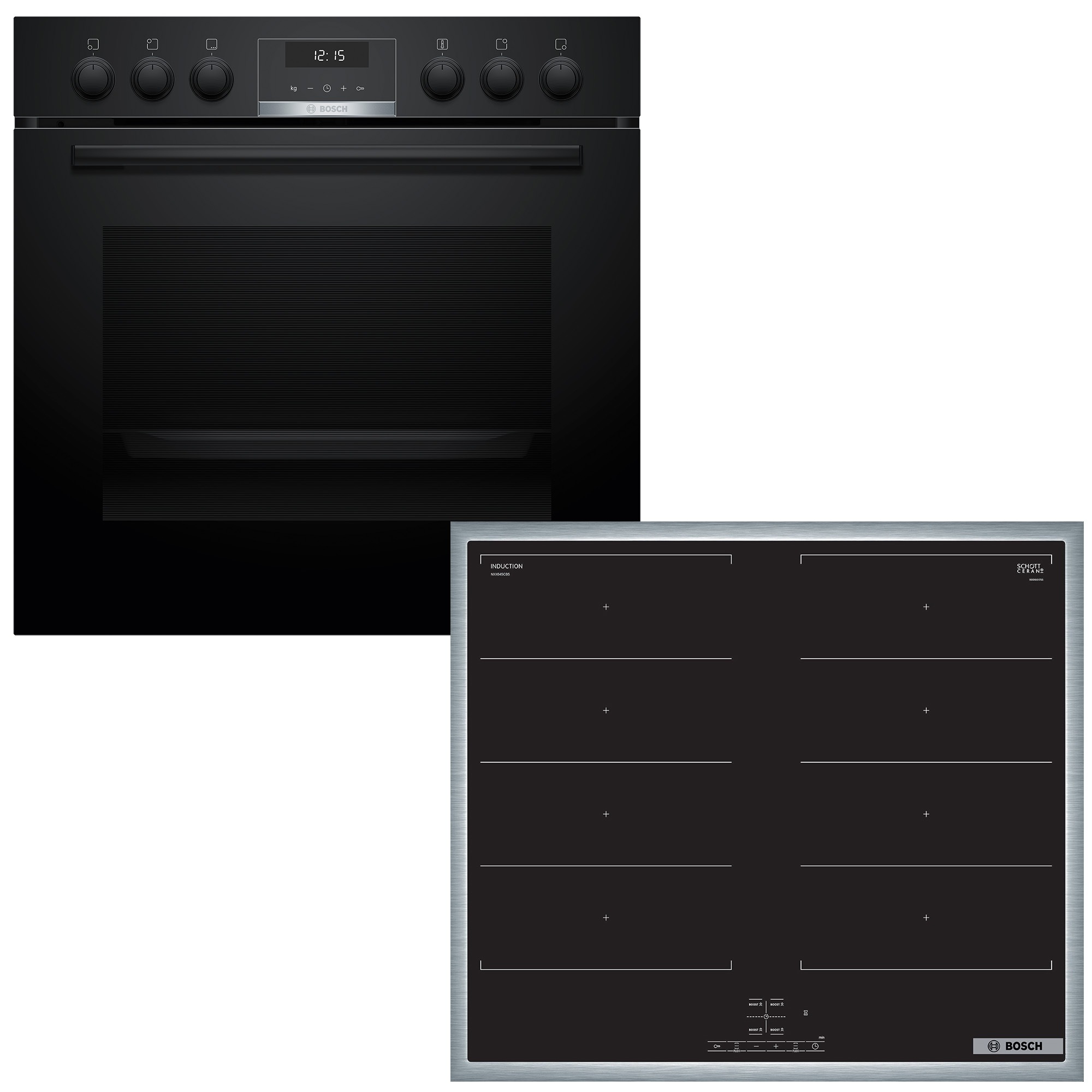 BOSCH Flex-Induktions-Herd-Set "HND619LA61", schwarz, Herdsets