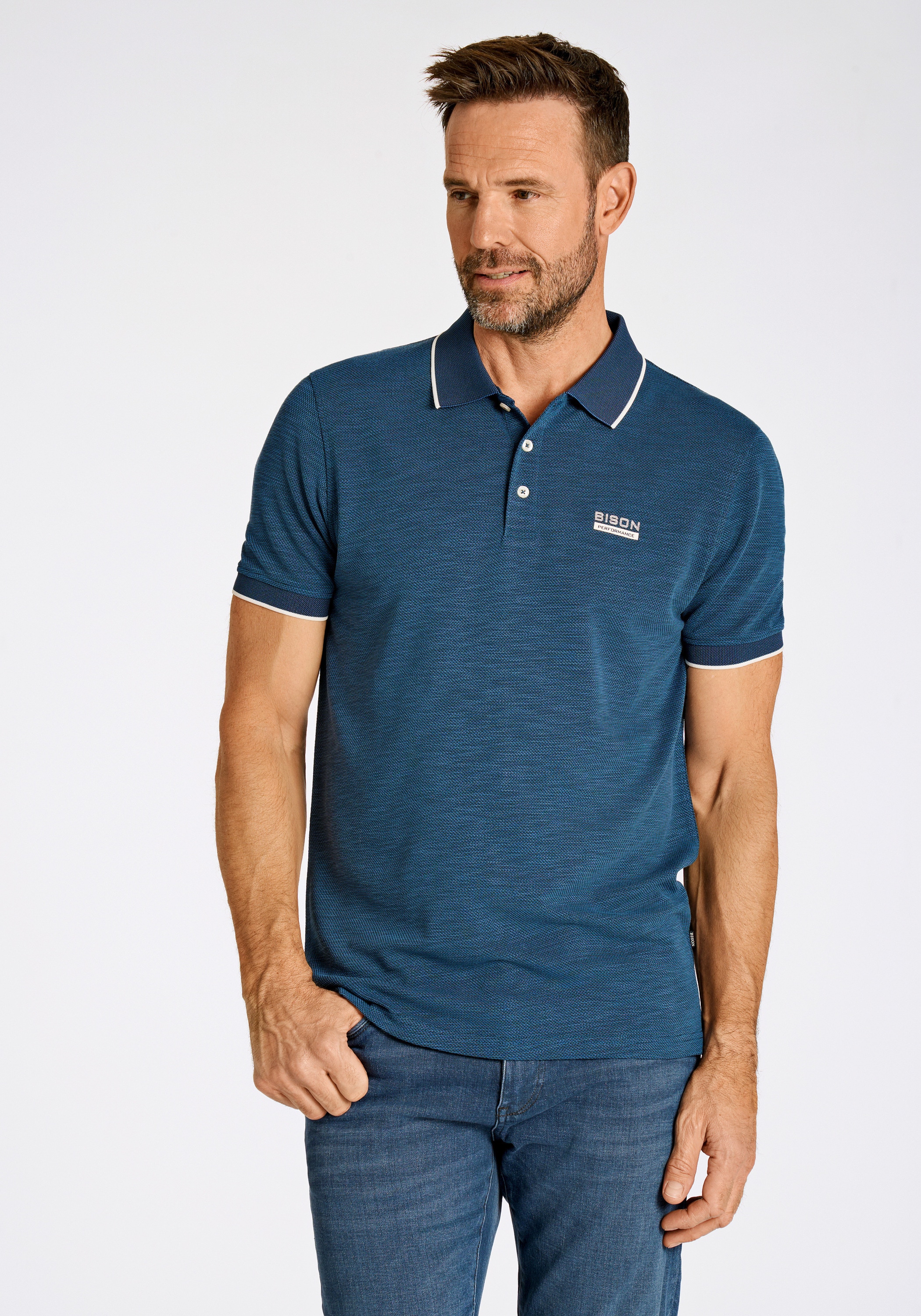 BISON Poloshirt "Poloshirt Comfort Fit" günstig online kaufen