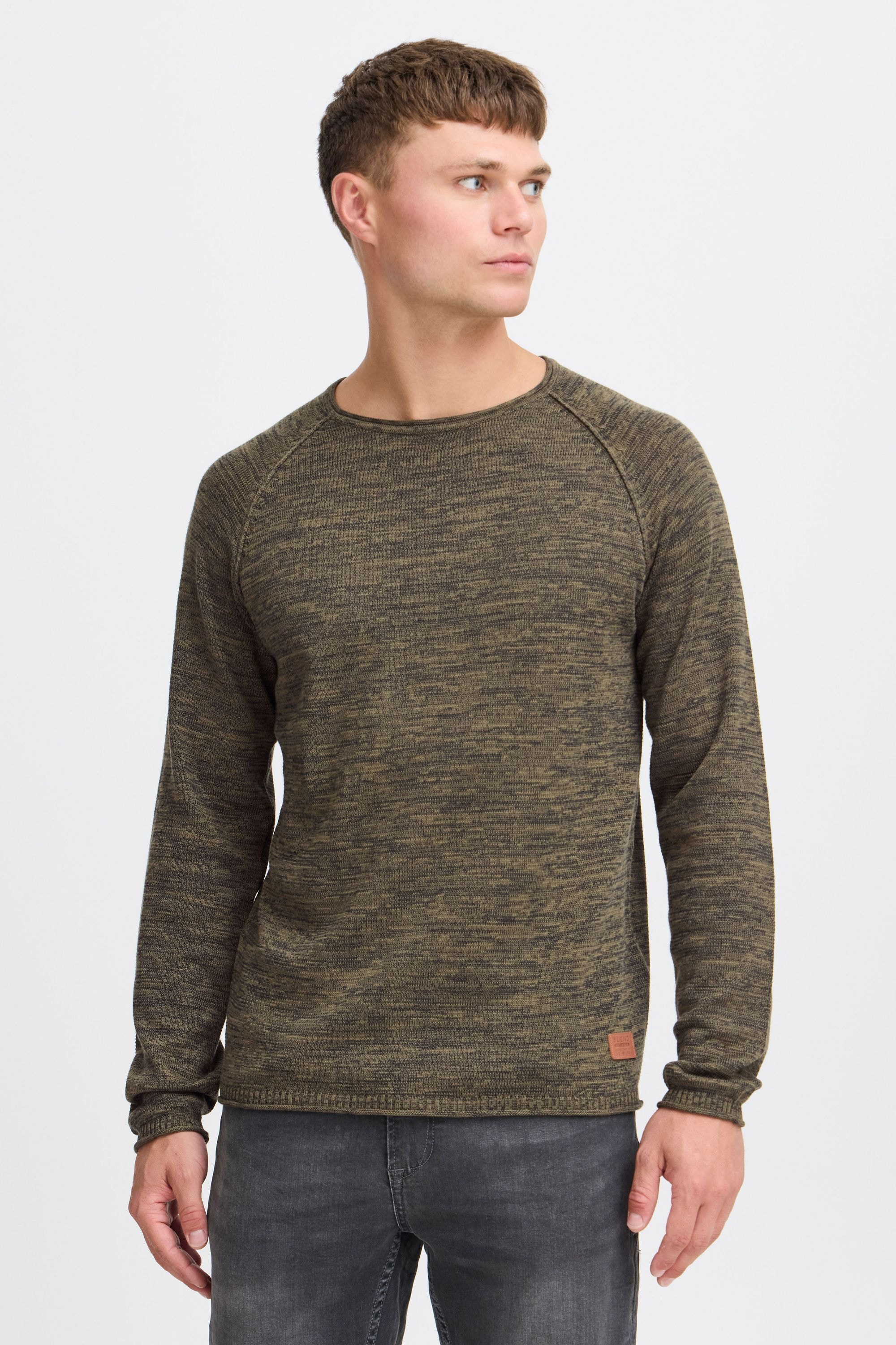 Blend Strickpullover "BHDan", Stilvoller Strickpullover mit aufgerollten Sä günstig online kaufen