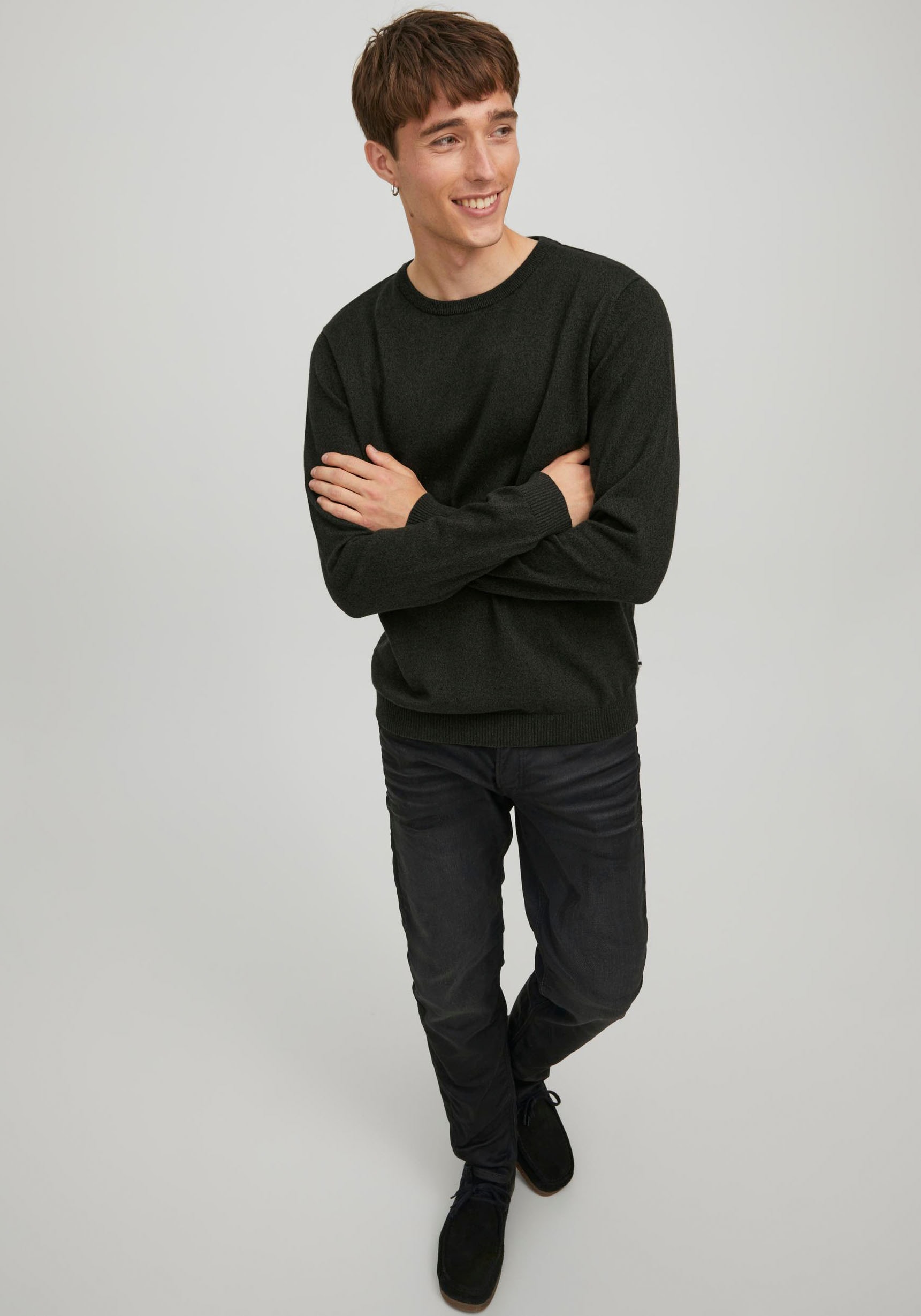 Jack & Jones Rundhalspullover »BASIC KNIT CREW NECK«