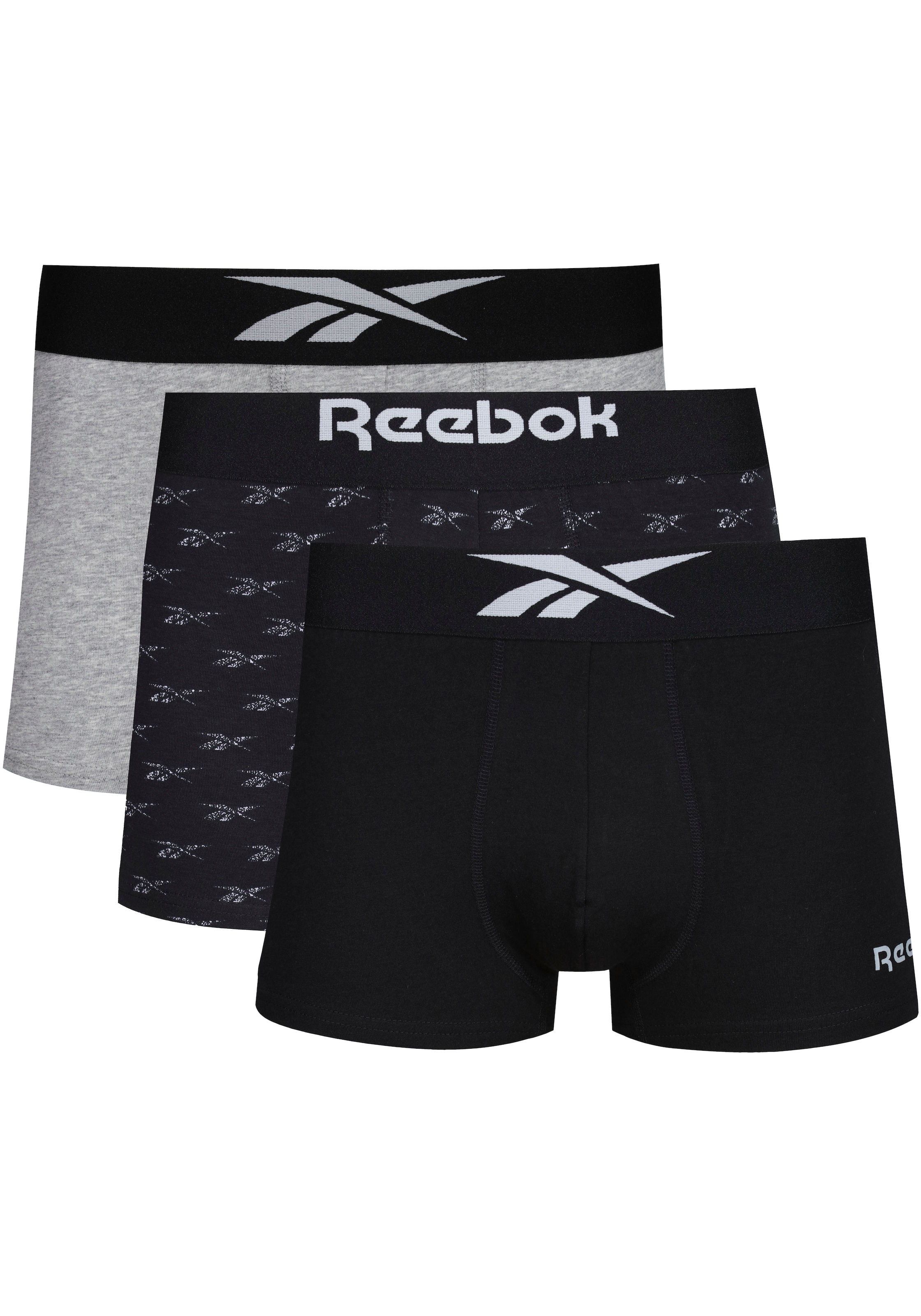 Reebok Boxer »DALTON«, (Packung, 3 St.), mit gebürstetem Nylon-Bund