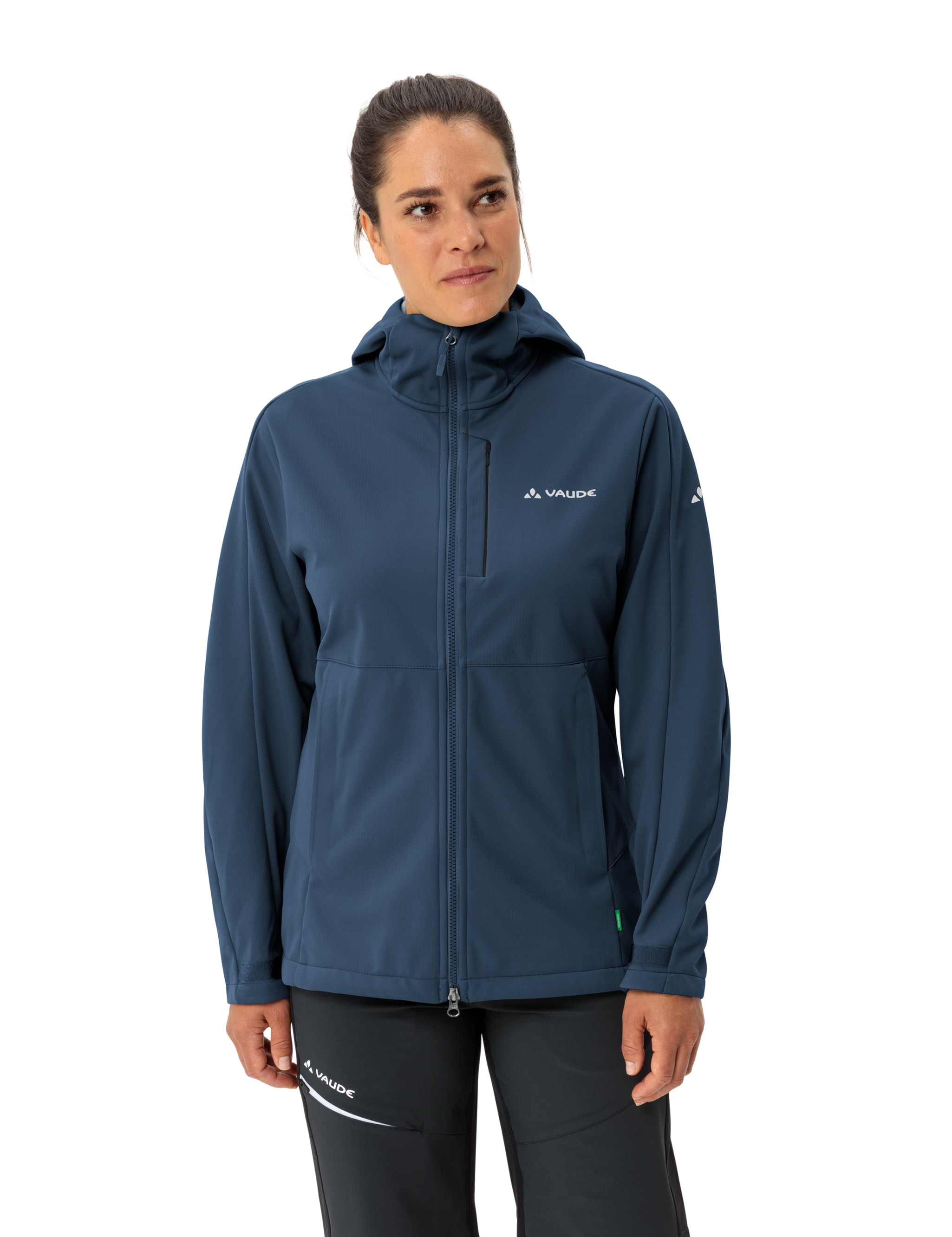 VAUDE Softshelljacke "Womens All Year Elope Softshell Jacket II" mit Reißverschluss, normale Länge, aus Polyester