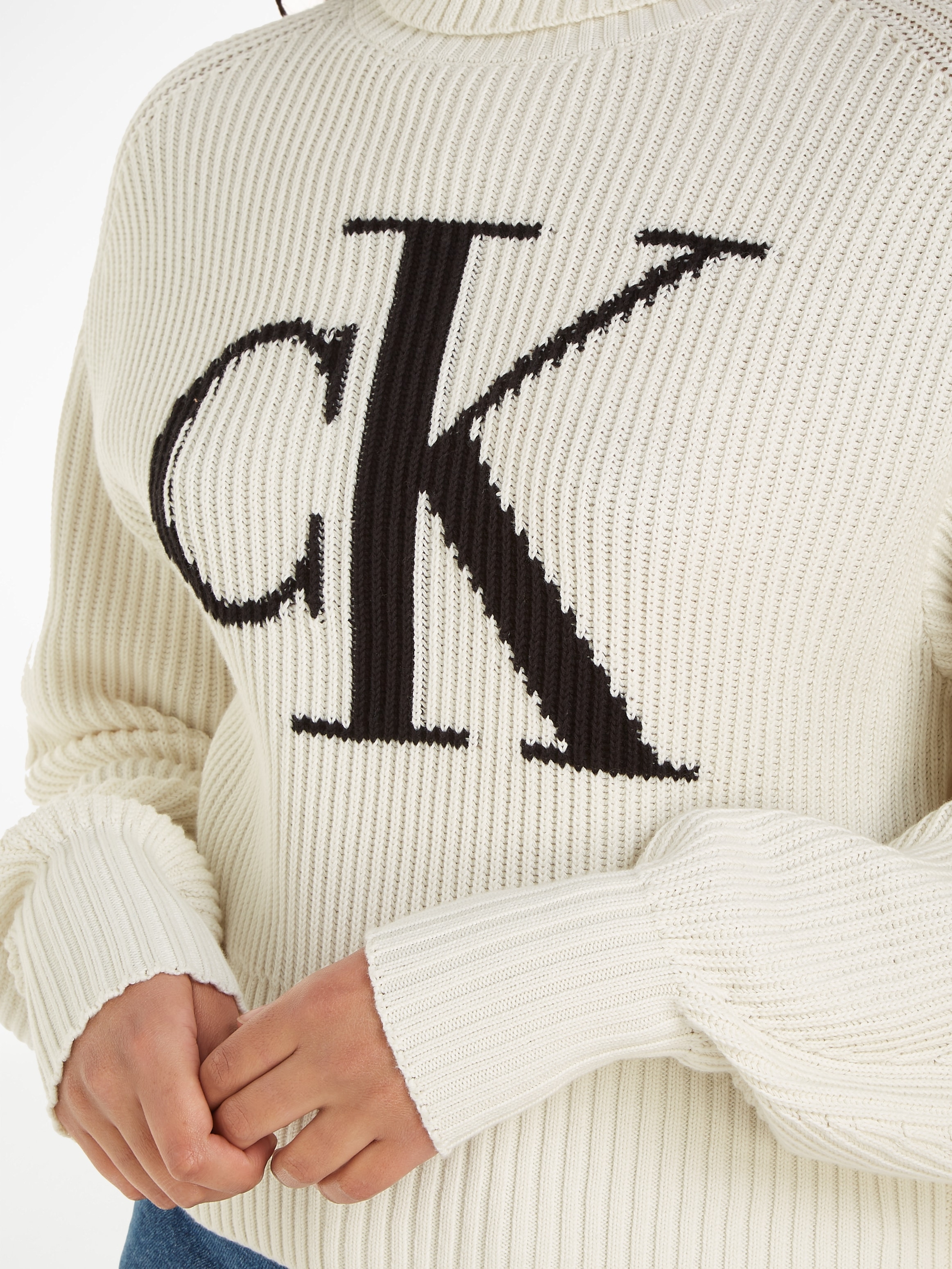 BAUR UP CK Jeans SWEATER« Rollkragenpullover | »BLOWN Klein kaufen für LOOSE Calvin