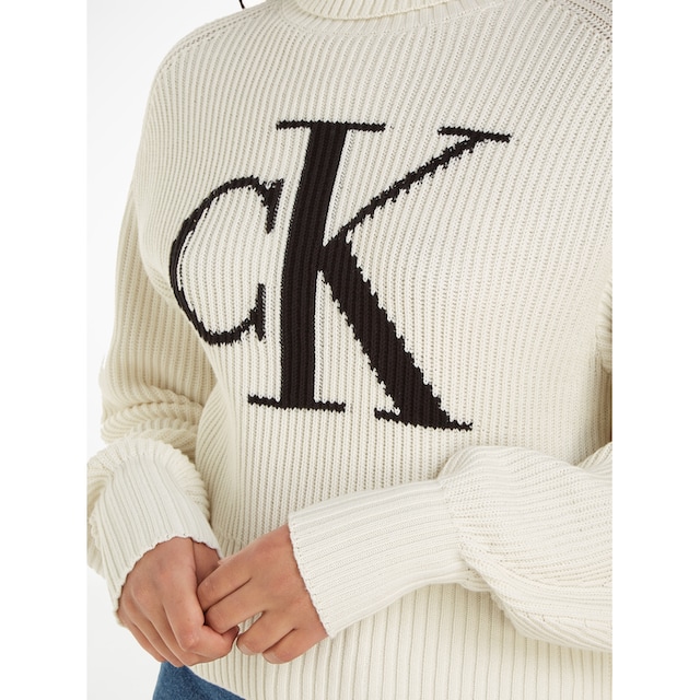 Calvin Klein Jeans Rollkragenpullover »BLOWN UP CK LOOSE SWEATER« für  kaufen | BAUR