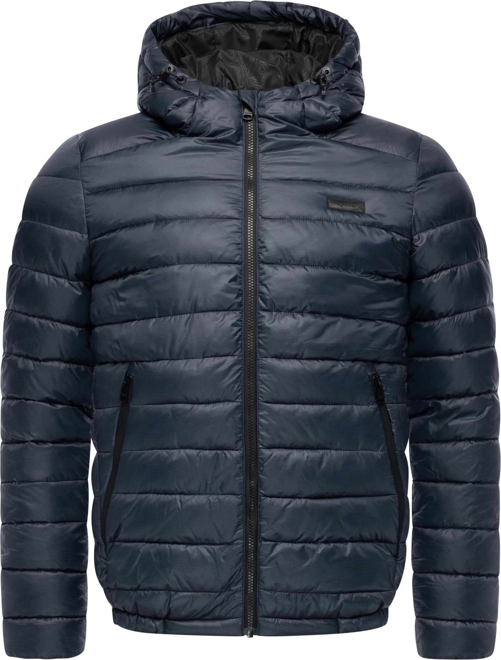 Steppjacke RAGWEAR "Vellos YOUMODO", Herren, Gr. S (48), navy, Obermaterial: 100% Polyester; Innenfutter: 100% Polyester; Wattierung: 100% Polyester; Ärmelfutter: 100% Polyester, gerade hüftlang, hoch geschlossener Ausschnitt, Ärmel ohne Ärmelschlitz elas