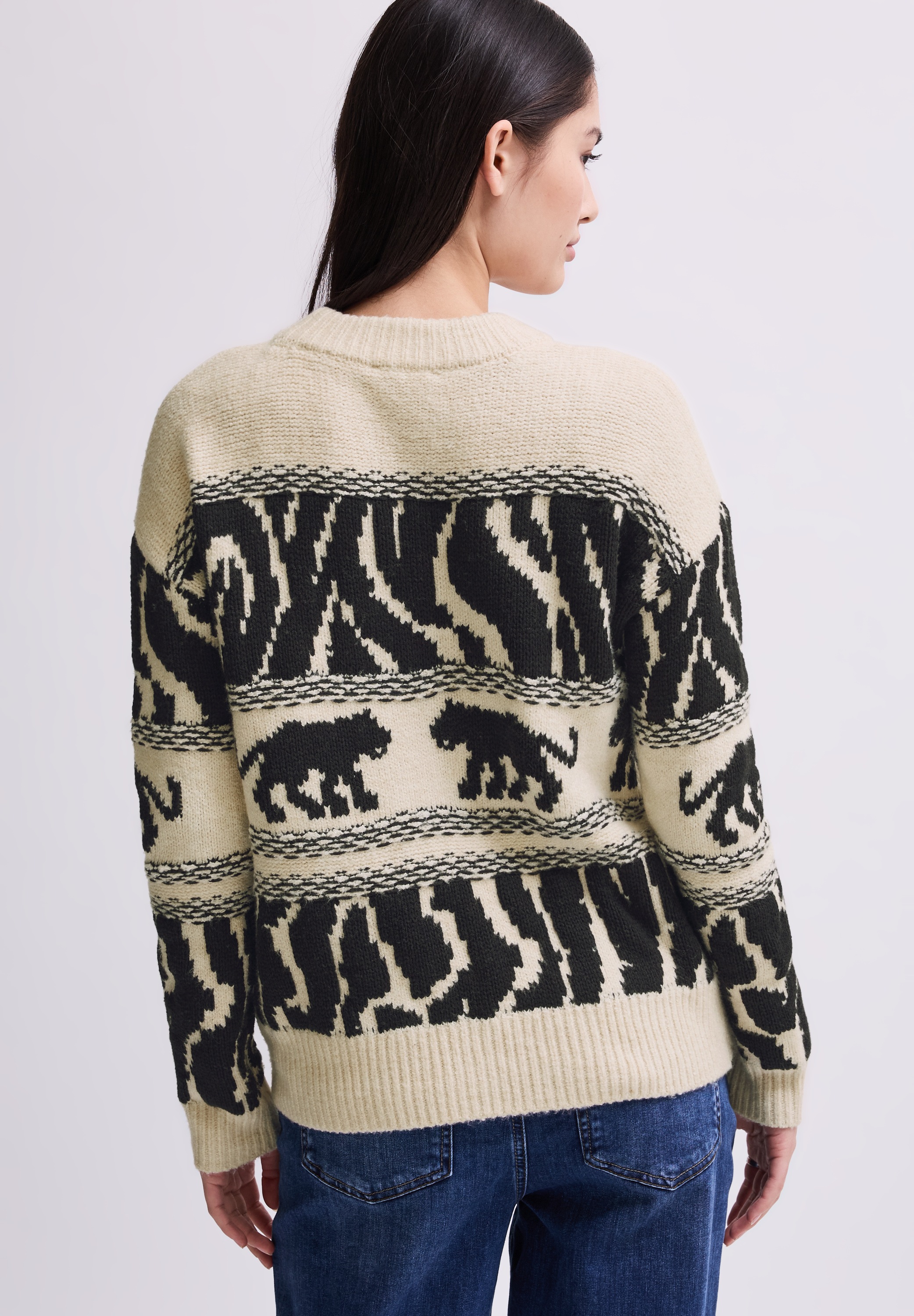 STREET ONE STUDIO Strickpullover, mit Muster