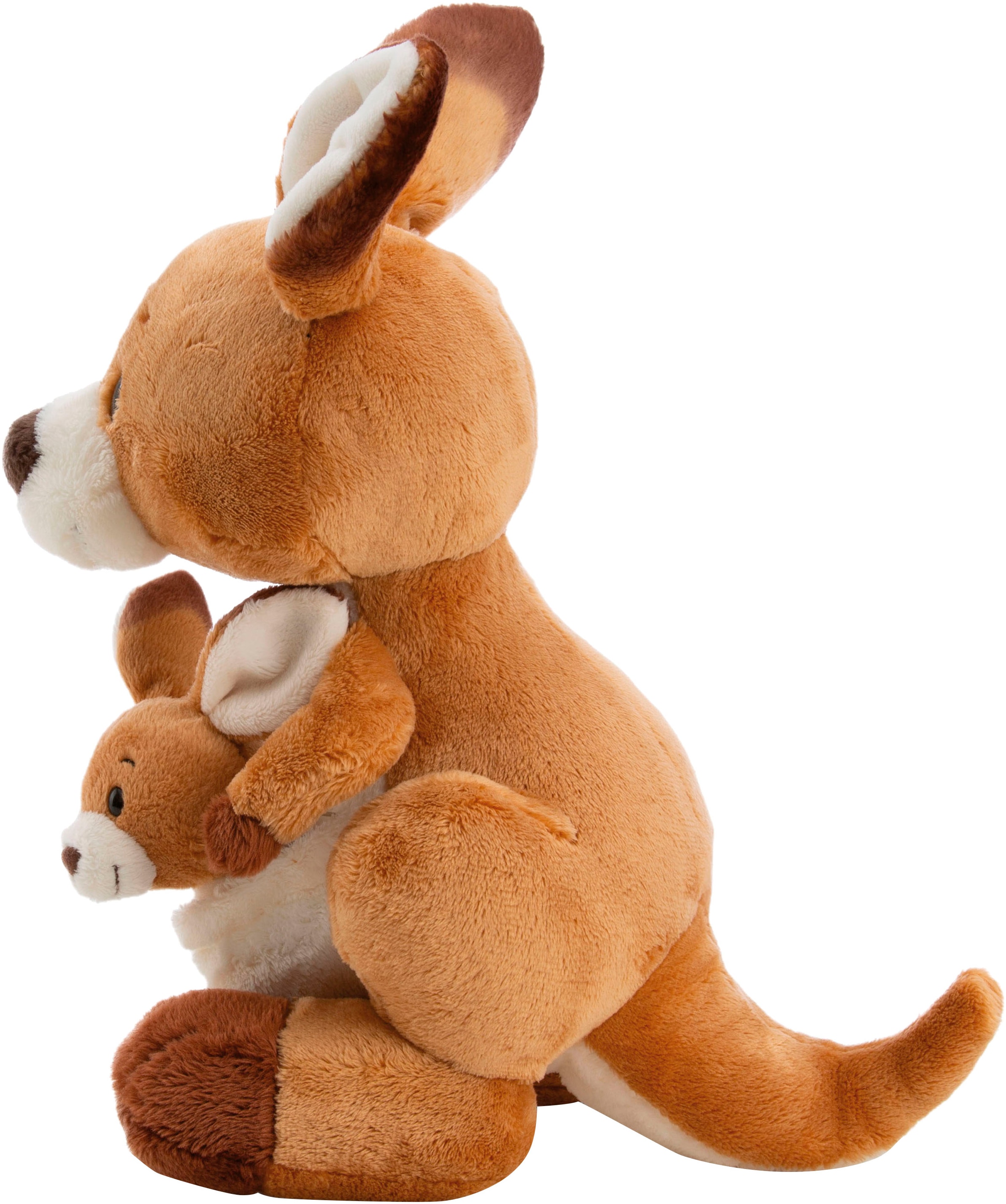 Nici Kuscheltier »Wild Friends GREEN, Känguru Kelly 25 cm stehend mit Kind 10 cm«
