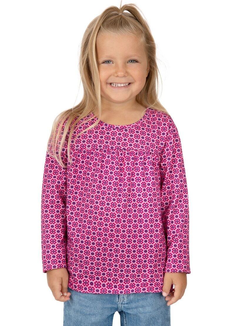 Trigema T-Shirt »TRIGEMA Langarm Shirt mit Blümchen-Muster«