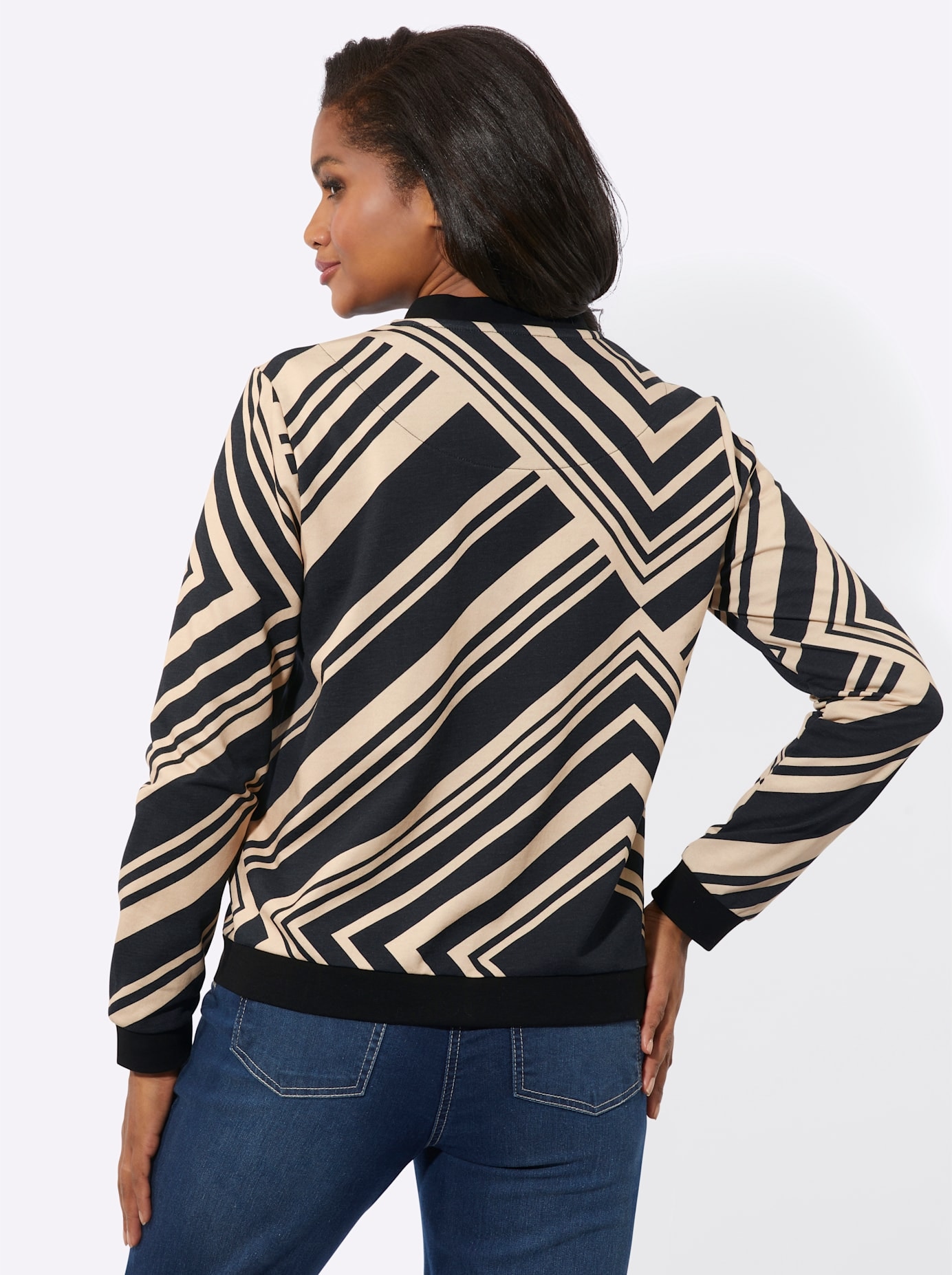 Inspirationen Shirtjacke »Sweatjacke«, (1 tlg.)