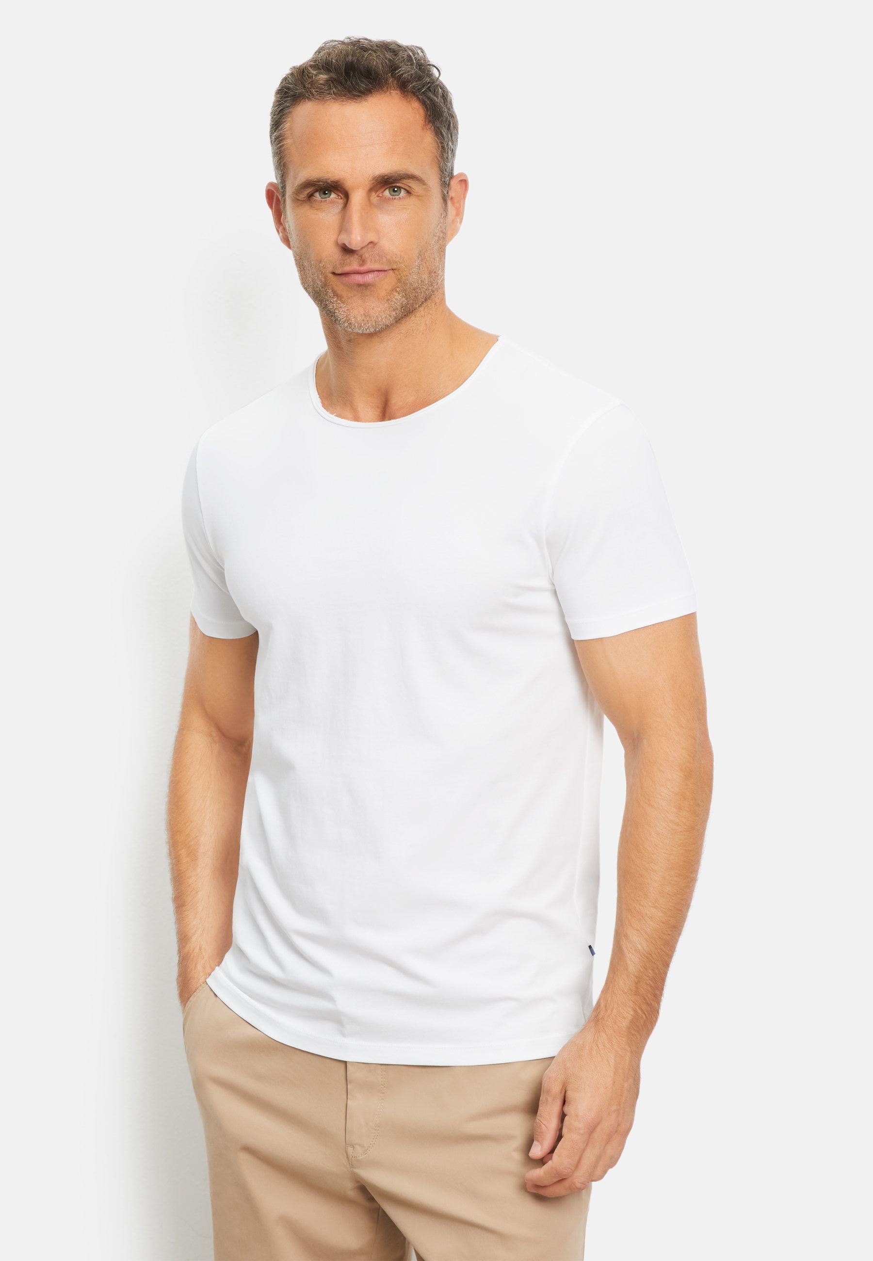 OLYMP T-Shirt "OLYMP Casual Wirk, T-Shirt"