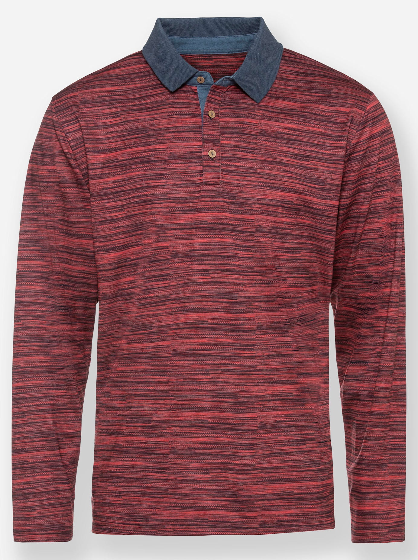 Marco Donati Langarmshirt »Langarm-Poloshirt«, (1 tlg.)
