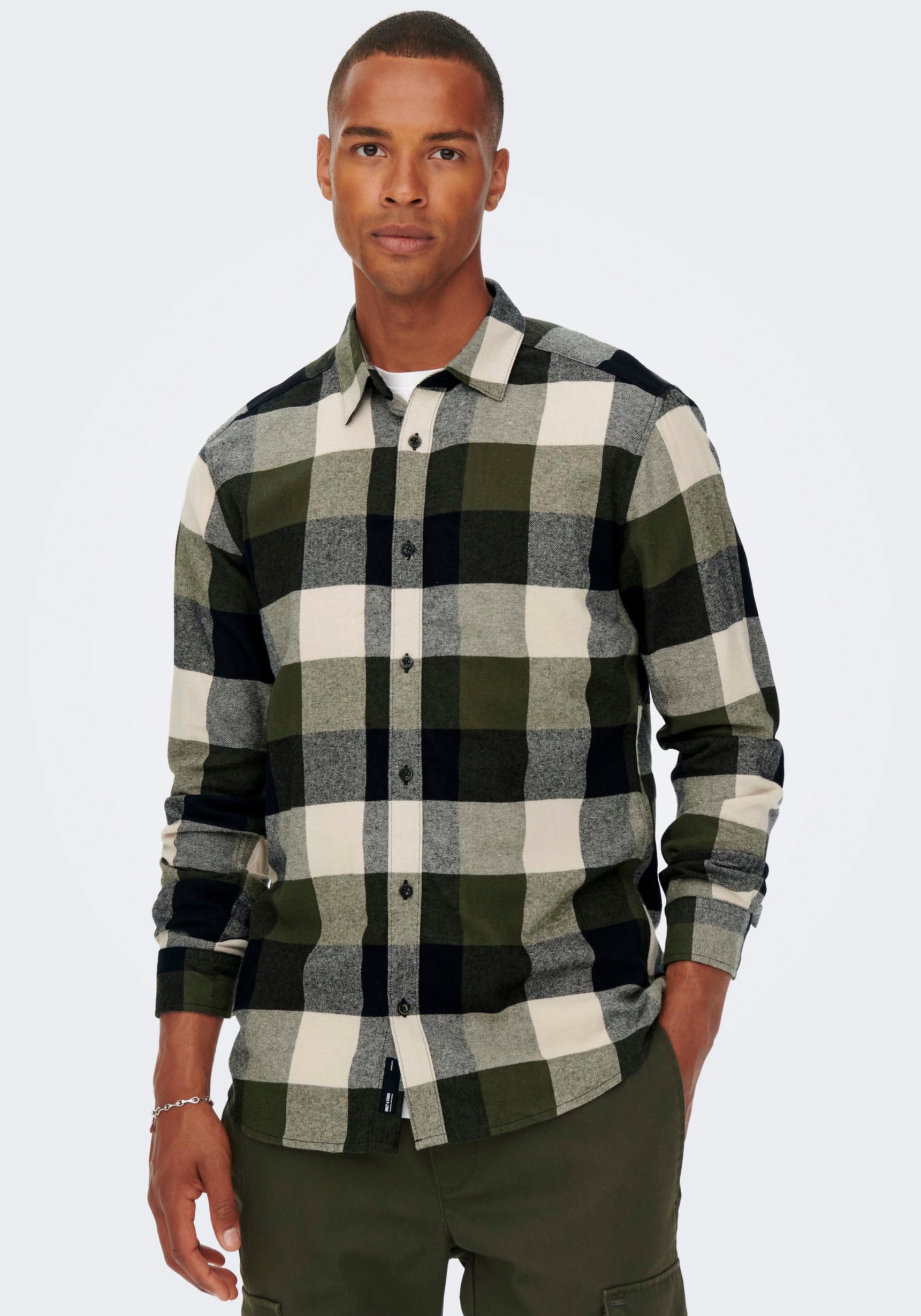 bestellen MINI Langarmhemd Tommy RF SOFT Hilfiger | BAUR ▷ »NATURAL PRT SHIRT«